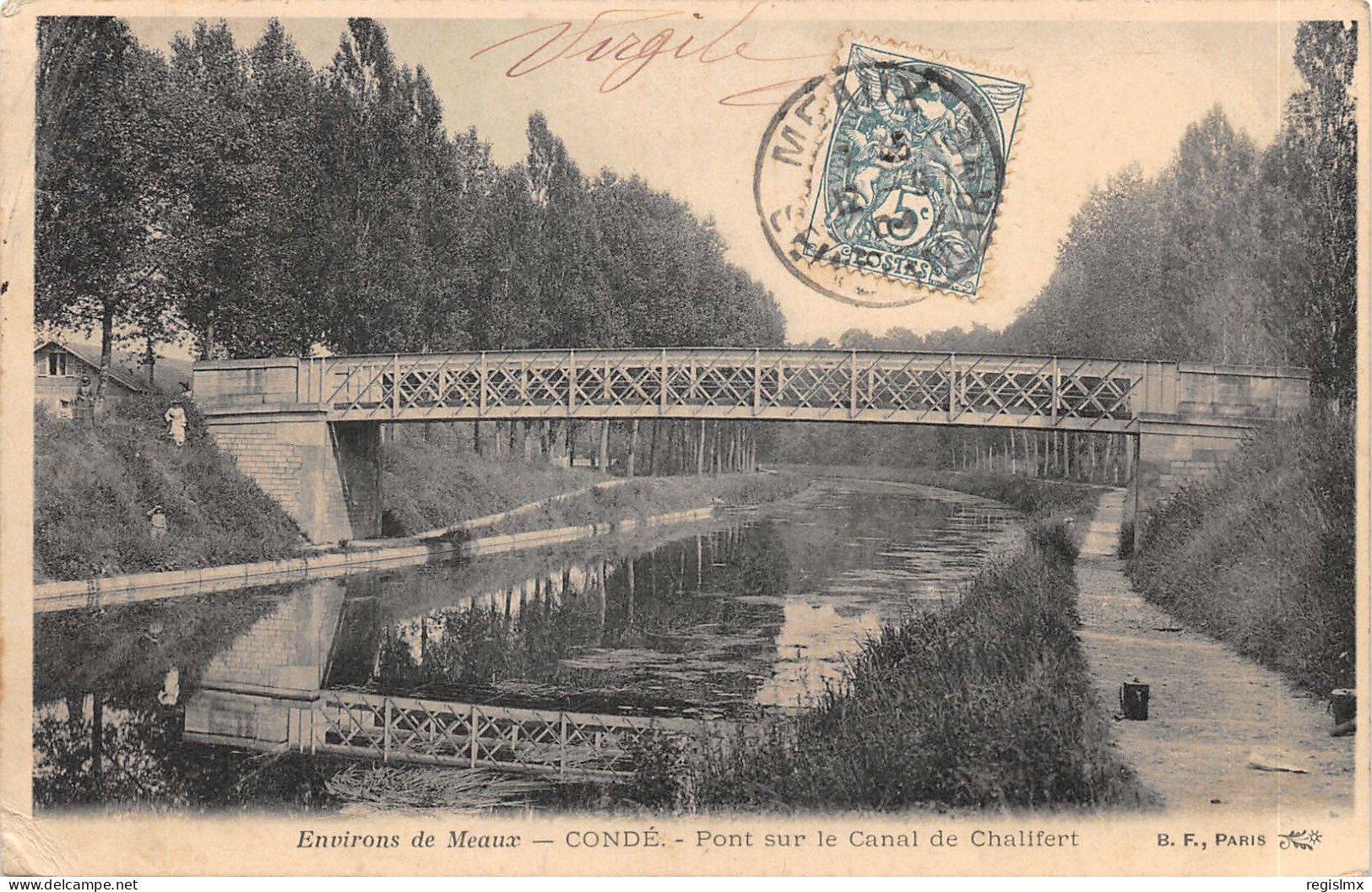 77-CONDE SAINTE LIBIAIRE-PONT SUR LE CANAL DE CHALIFERT-N°T2411-C/0151 - Sonstige & Ohne Zuordnung