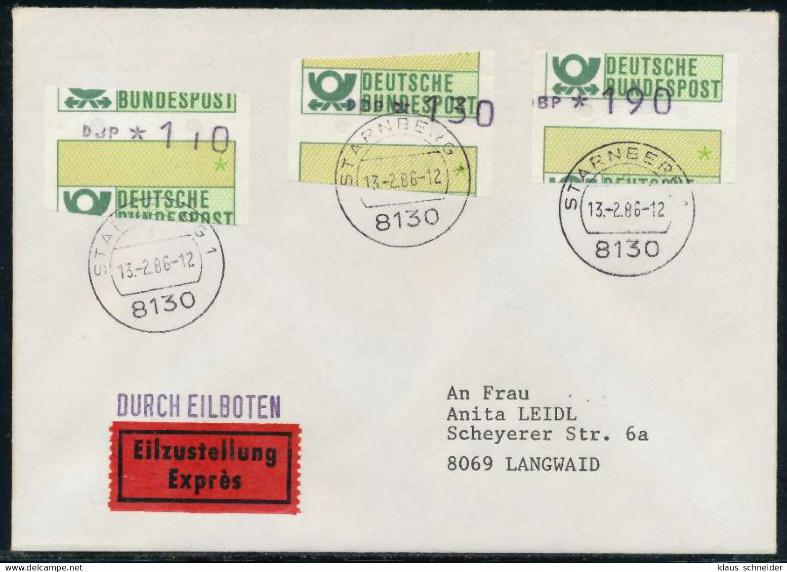 BRD ATM1-190 BRIEF MIF STARNBERGER SPRINGER X7E4476 - Machine Labels [ATM]