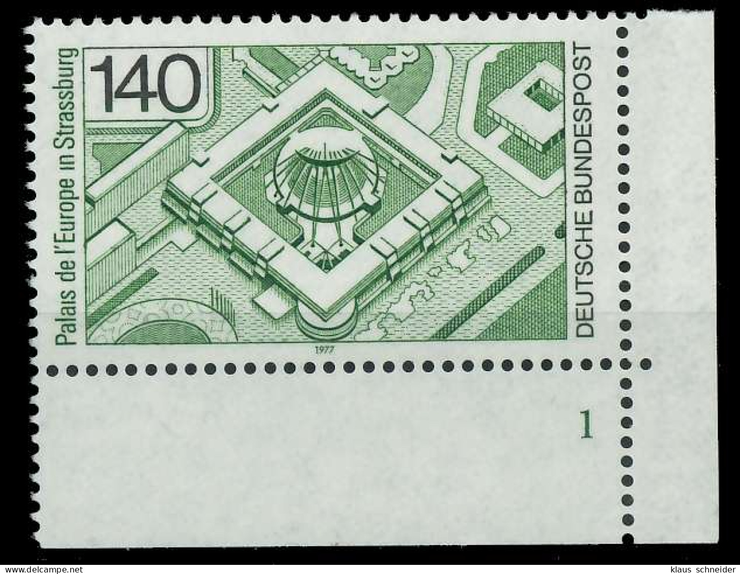 BRD BUND 1977 Nr 921 Postfrisch FORMNUMMER 1 X803B5A - Unused Stamps