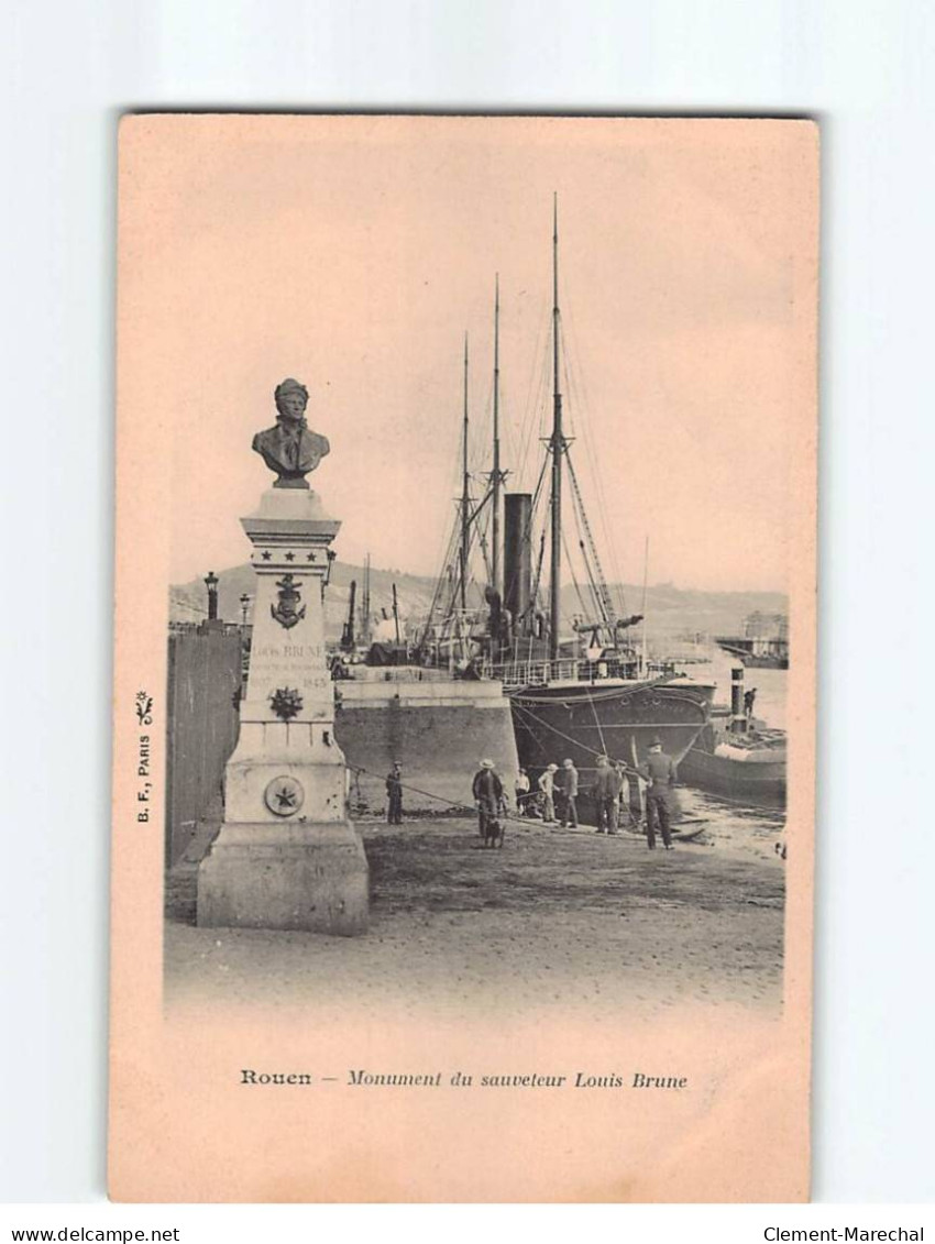 ROUEN : Monument Du Sauveteur Louis Brune - Très Bon état - Rouen