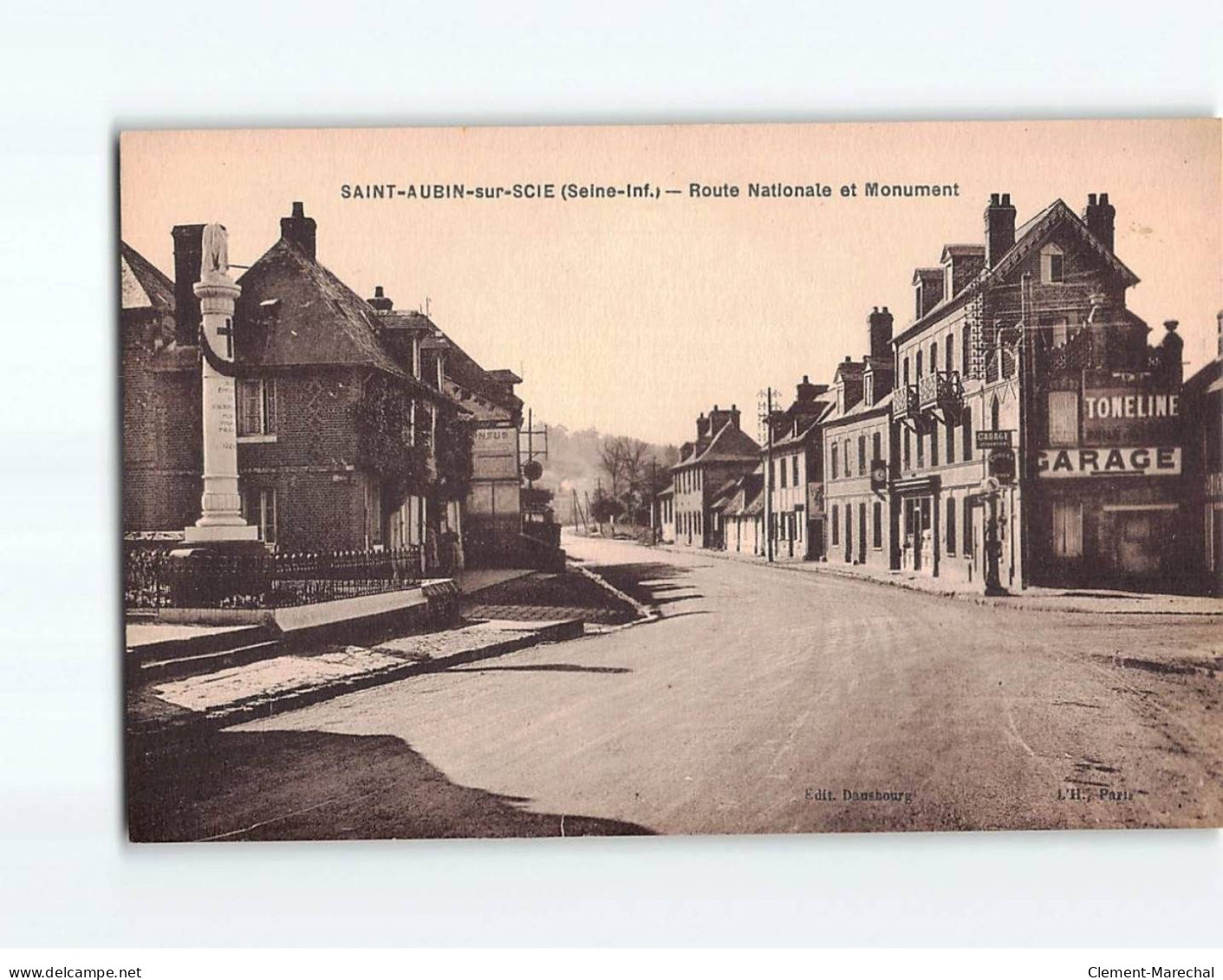 SAINT AUBIN SUR SCIE : Route Nationale Et Monument - Très Bon état - Other & Unclassified