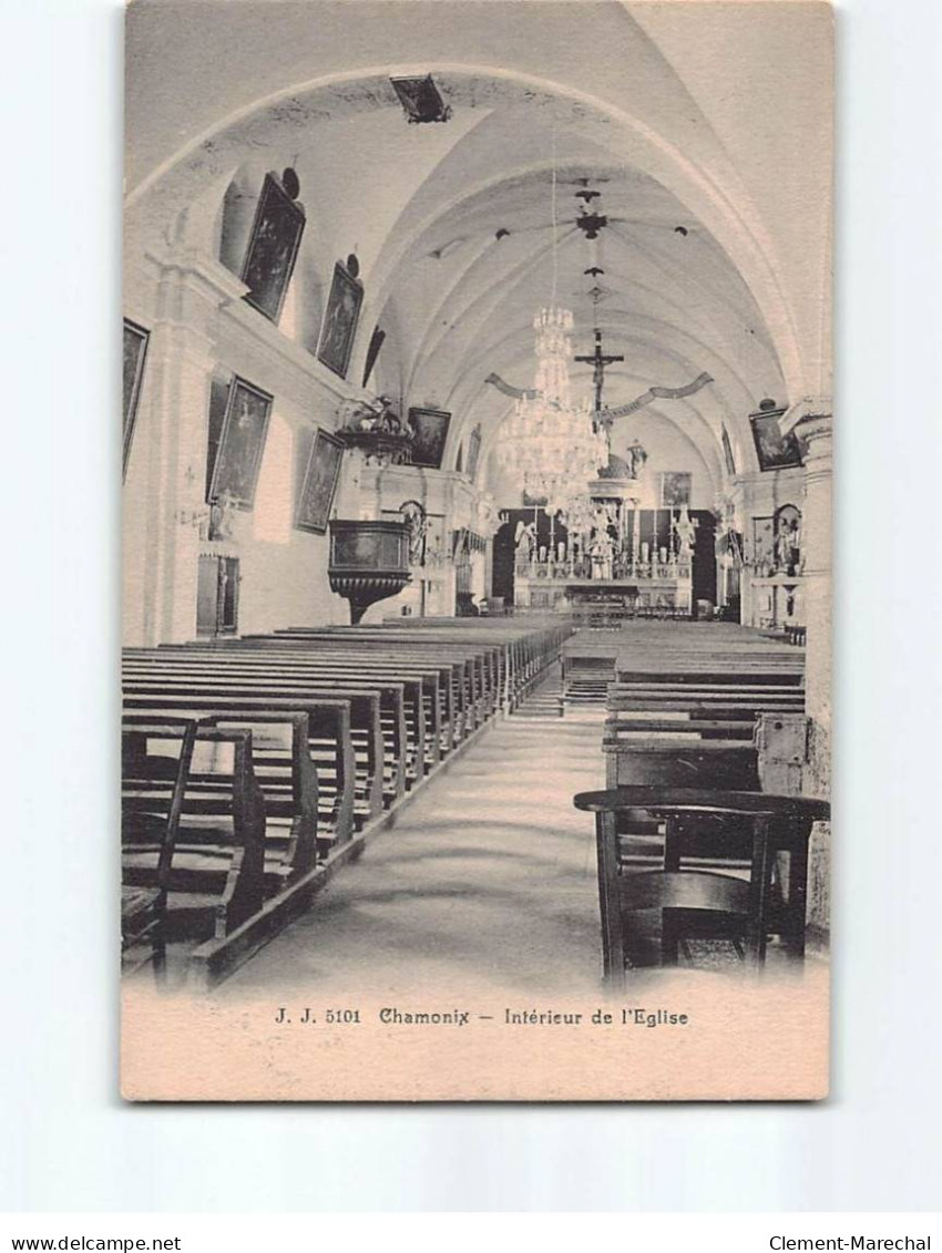 CHAMONIX : Intérieur De L'Eglise - Très Bon état - Chamonix-Mont-Blanc