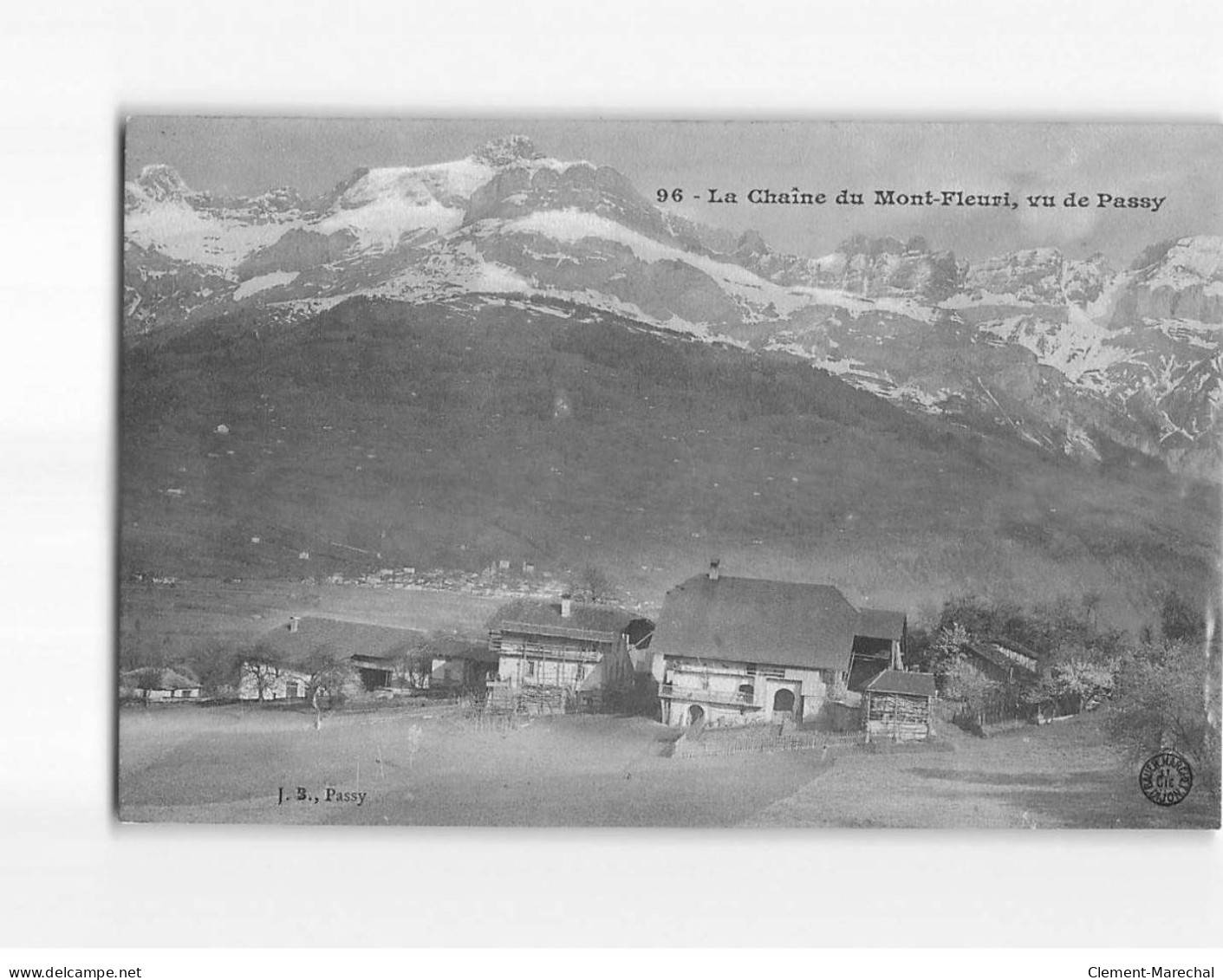 La Chaîne Du Mont-Fleuri, Vu De Passy - Très Bon état - Autres & Non Classés