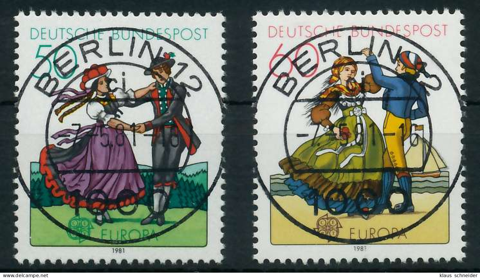 BRD BUND 1981 Nr 1096-1097 Zentrisch Gestempelt X831A8A - Used Stamps