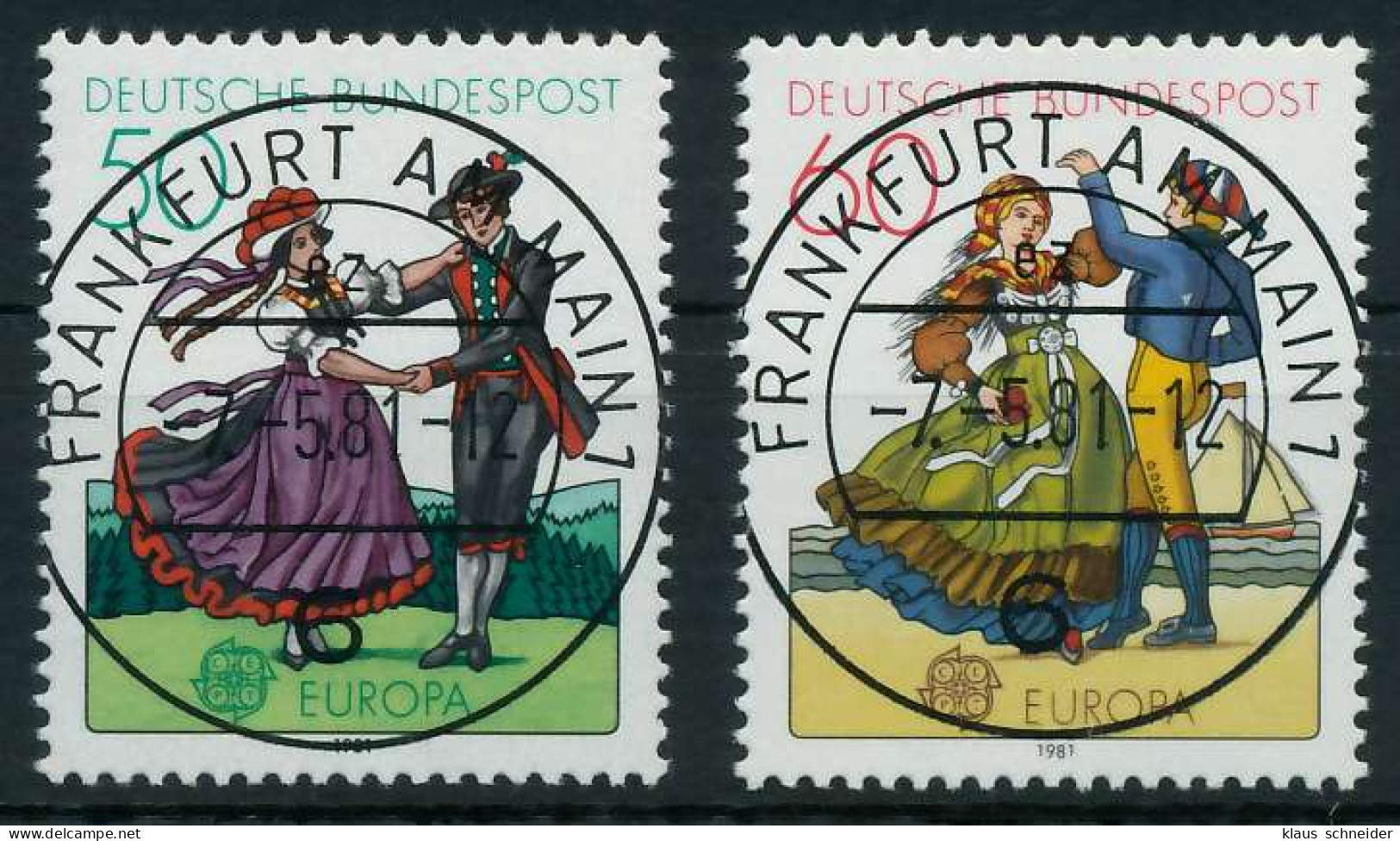 BRD BUND 1981 Nr 1096-1097 Zentrisch Gestempelt X831A9E - Used Stamps