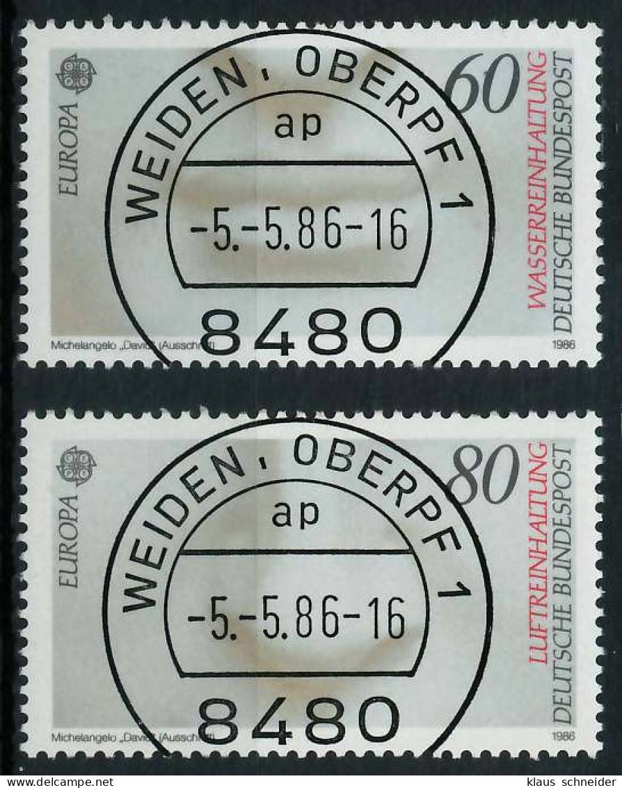 BRD BUND 1986 Nr 1278-1279 Zentrisch Gestempelt X8547BA - Used Stamps