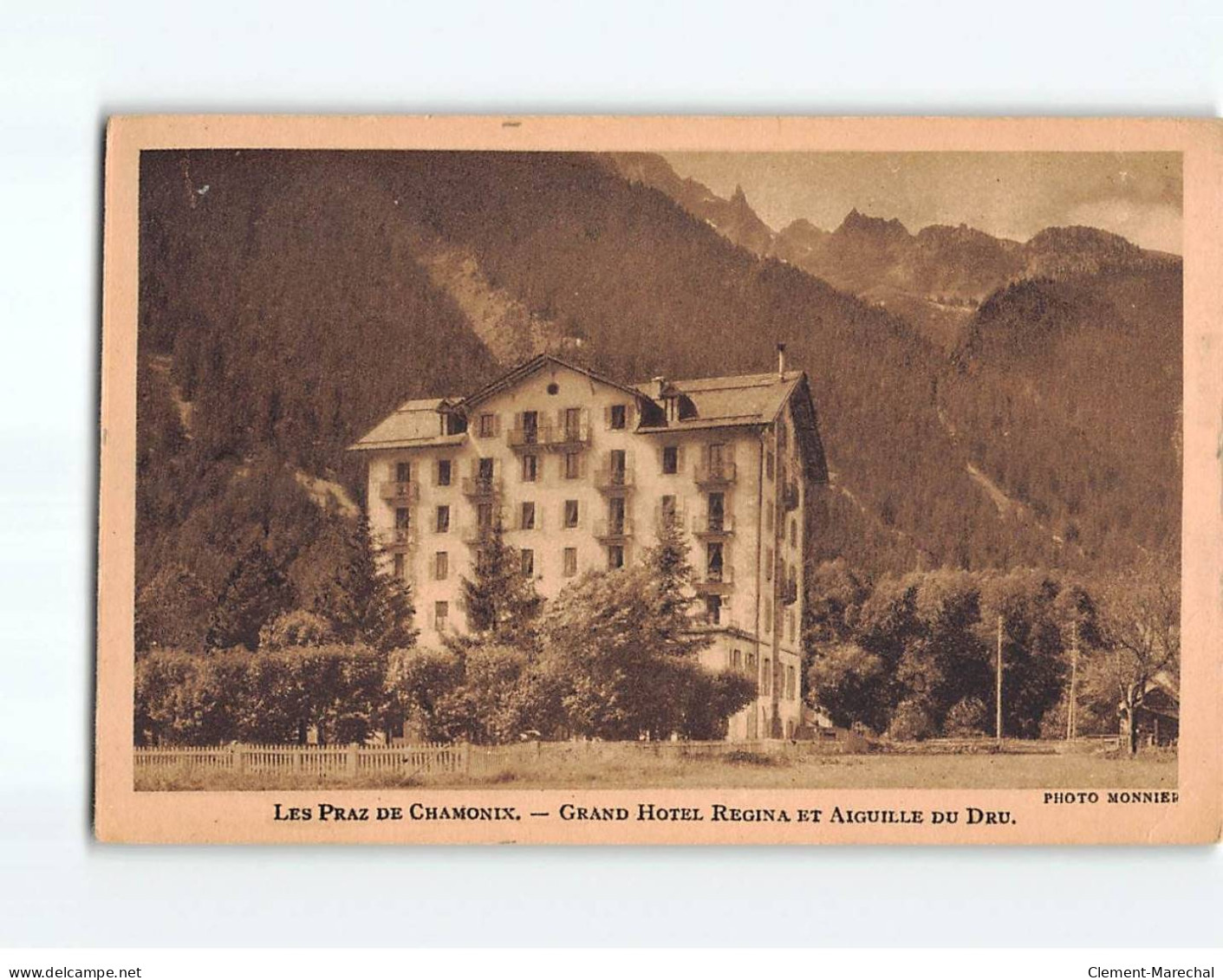 Les Praz De Chamonix, Grand Hôtel Régina Et Aiguille Du Dru - état - Chamonix-Mont-Blanc