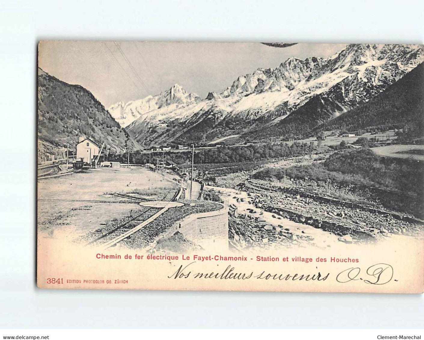 Chemin De Fer électrique, Le Fayet-Chamonix, Station Et Village Des Houches - état - Autres & Non Classés