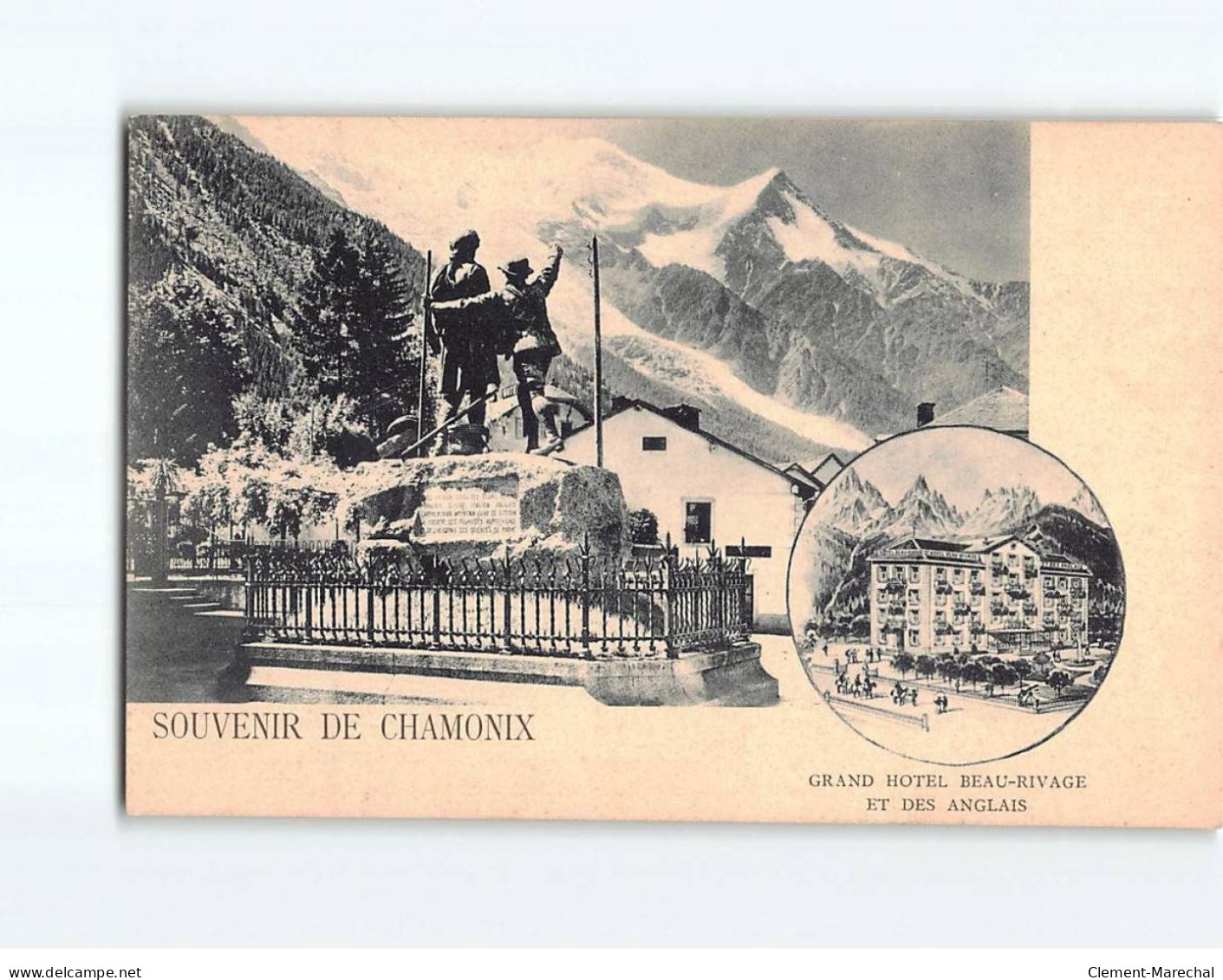 CHAMONIX : Grand Hôtel Beau-Rivage Et Des Anglais - Très Bon état - Chamonix-Mont-Blanc