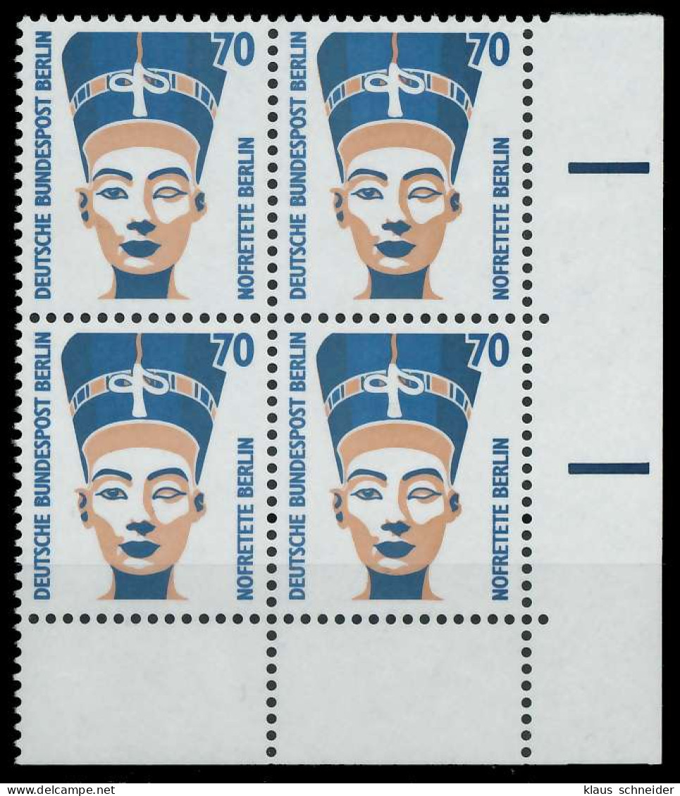 BERLIN DS SEHENSWÜRDIGKEITEN Nr 814 Postfrisch VIERERBL X8F8FFE - Unused Stamps