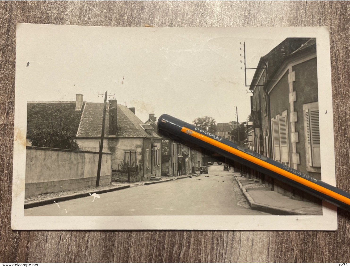 V162B - Rare Carte Photo - BENGY Sur CRAON - Intérieur Du Village - Cher - Other & Unclassified