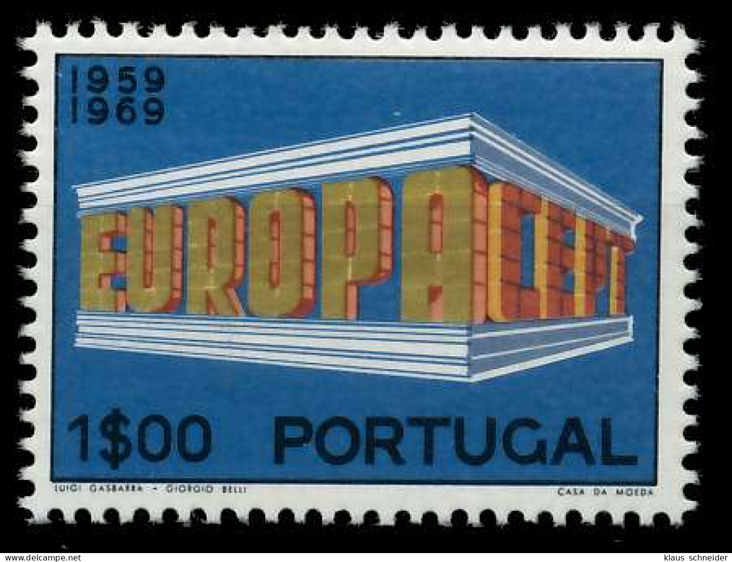 PORTUGAL 1969 Nr 1070 Postfrisch X9D1C22 - Ongebruikt
