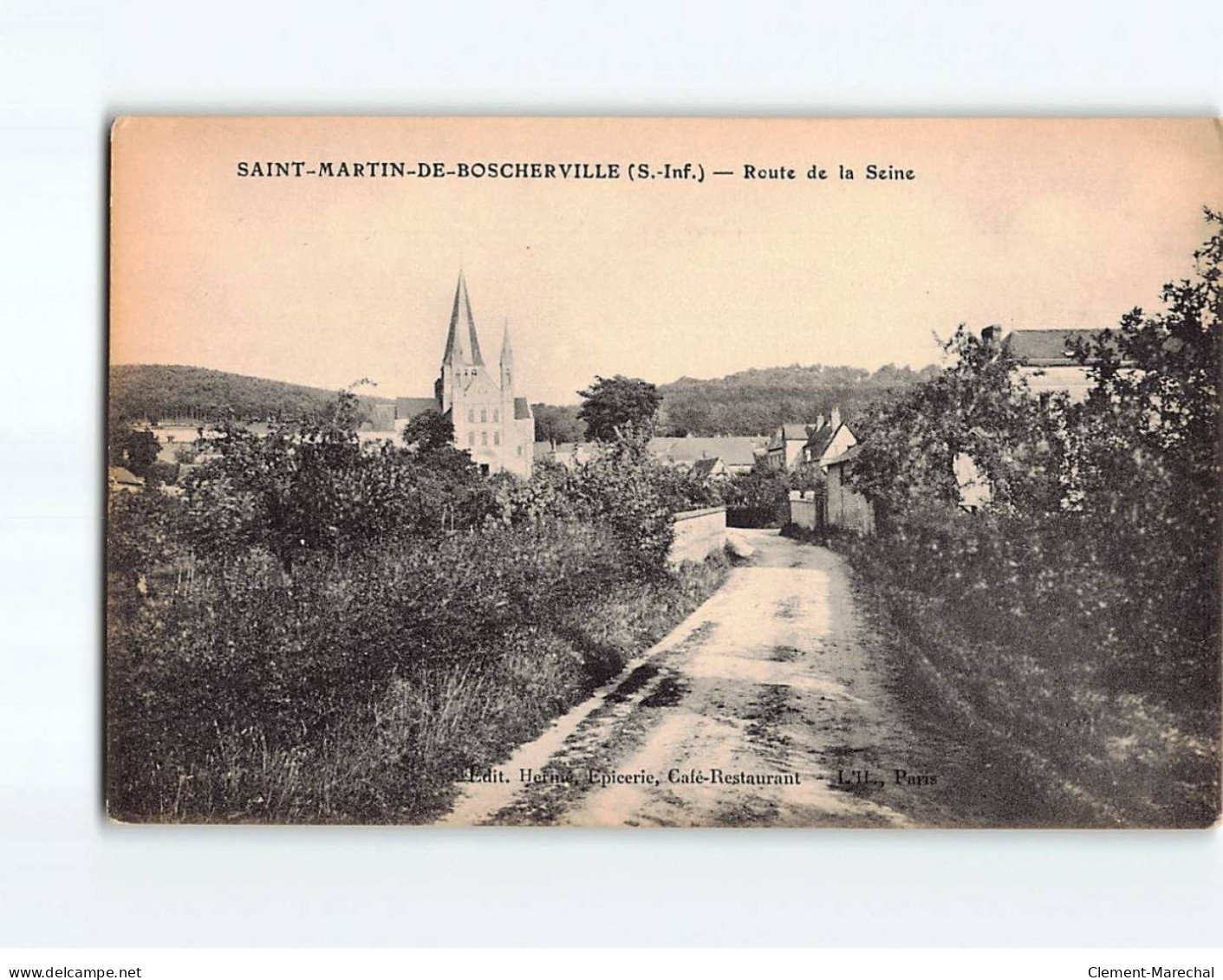 SAINT MARTIN DE BOSCHERVILLE : Route De La Seine - état - Saint-Martin-de-Boscherville