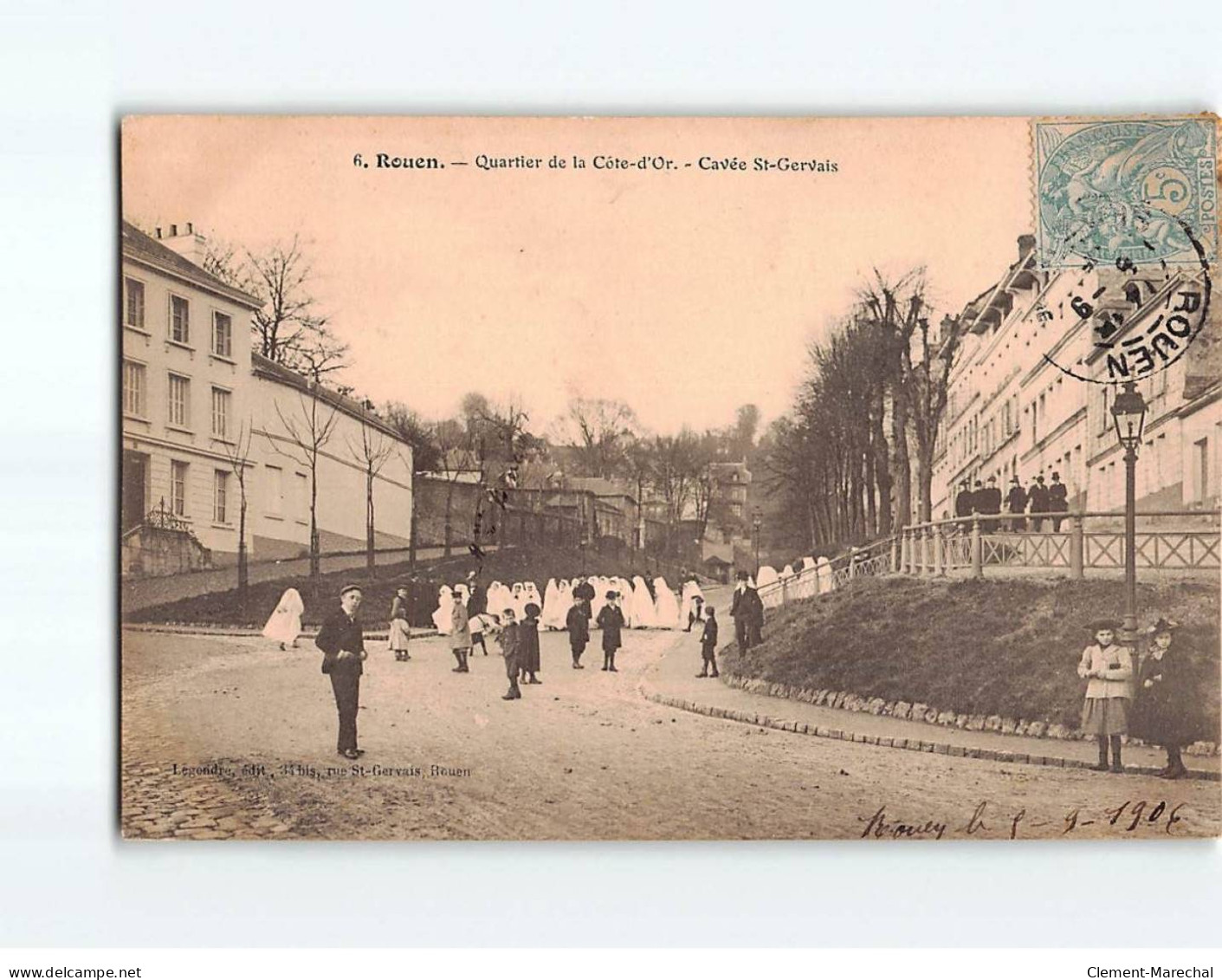 ROUEN : Quartier De La Côte D'Or, Cavée Saint-Gervais - état - Rouen