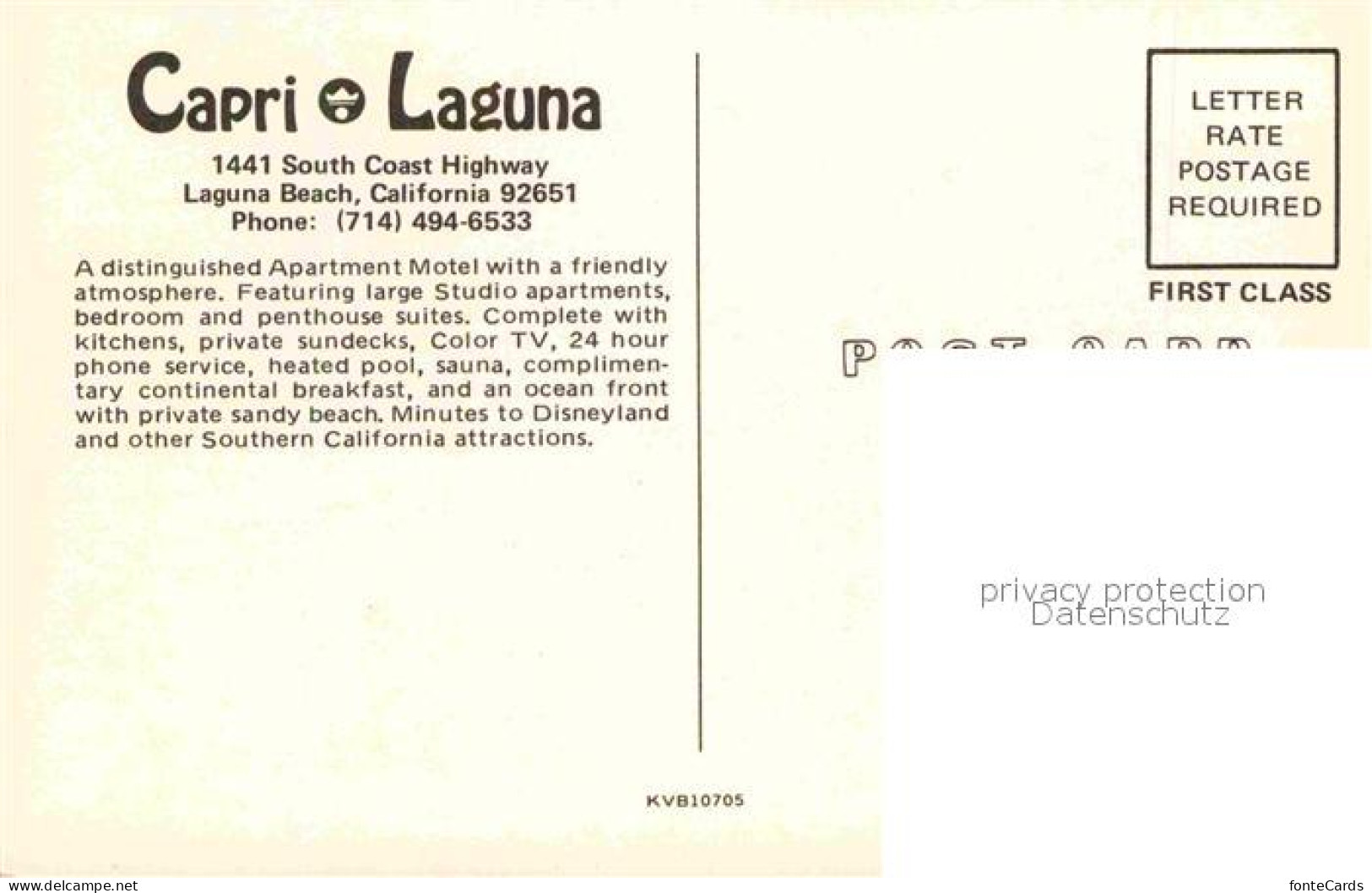 72671416 Laguna_Beach Capri Laguna - Autres & Non Classés