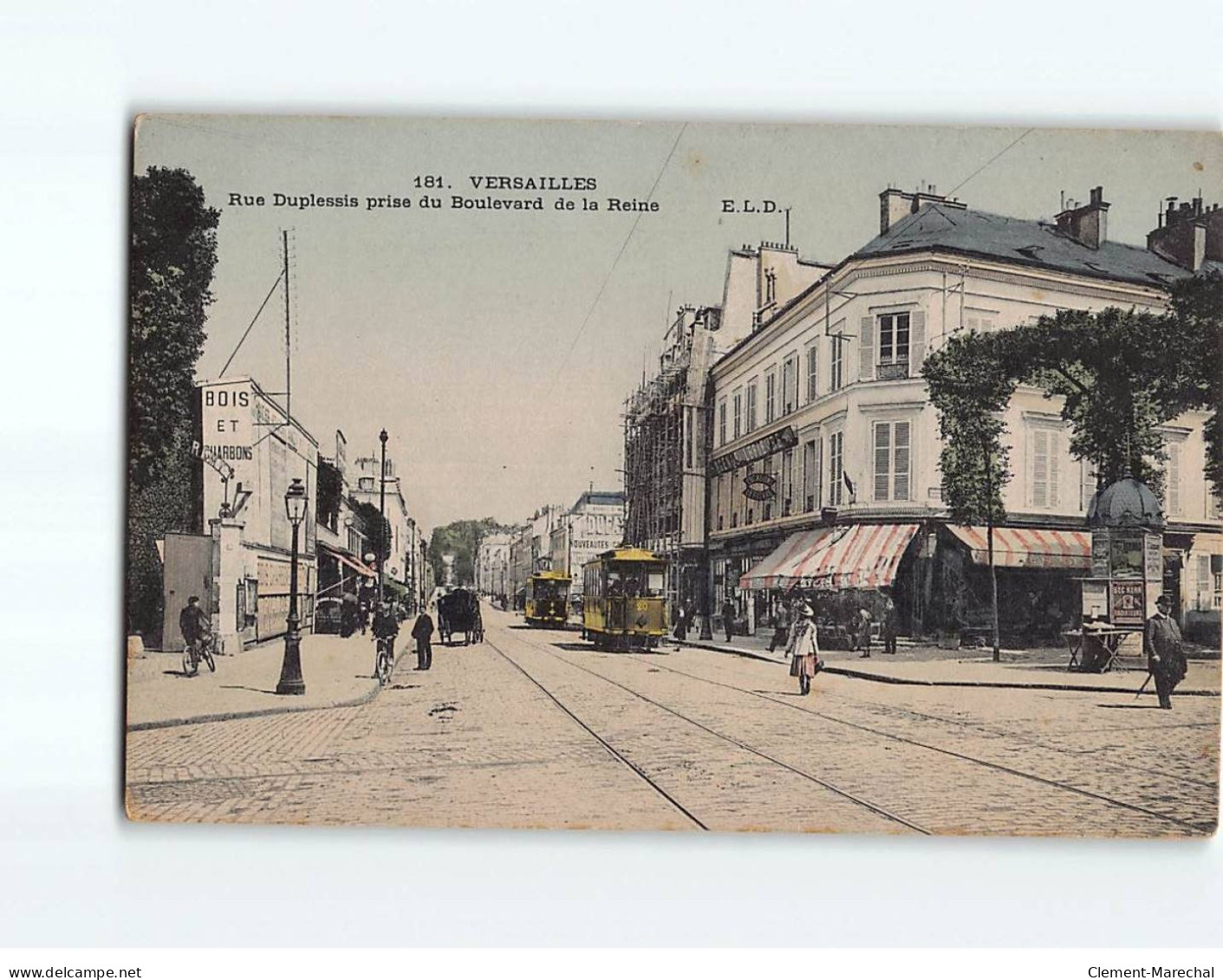 VERSAILLES : Rue Duplessis Prise Du Boulevard De La Reine - état - Versailles