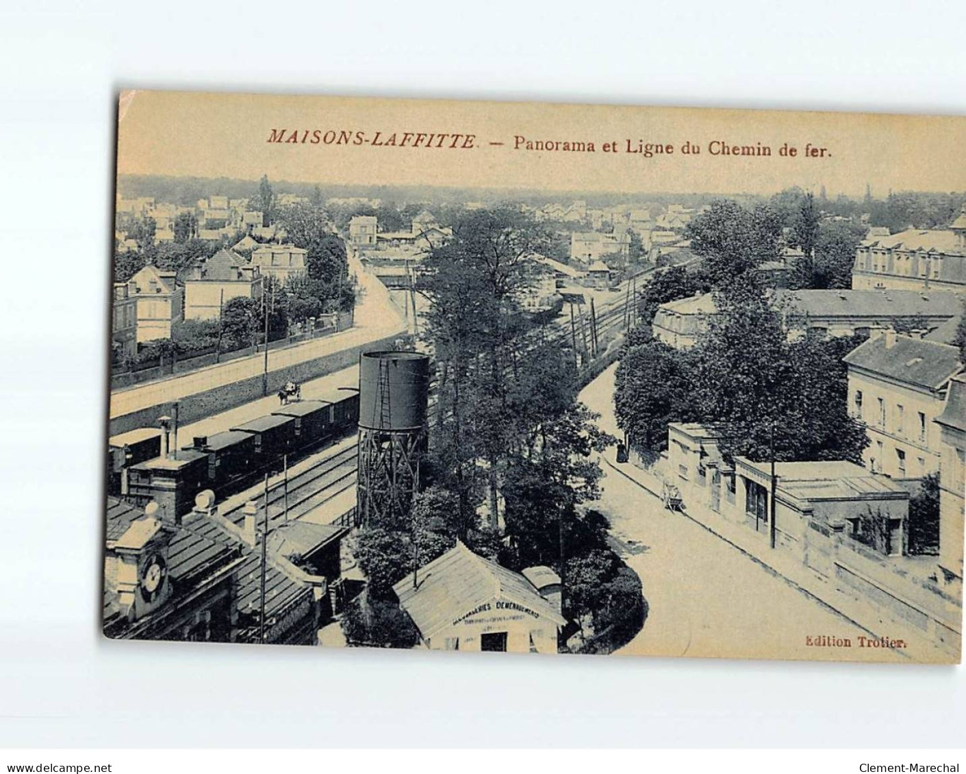 MAISONS LAFFITTE : Panorama Et Ligne Du Chemin De Fer - Très Bon état - Maisons-Laffitte