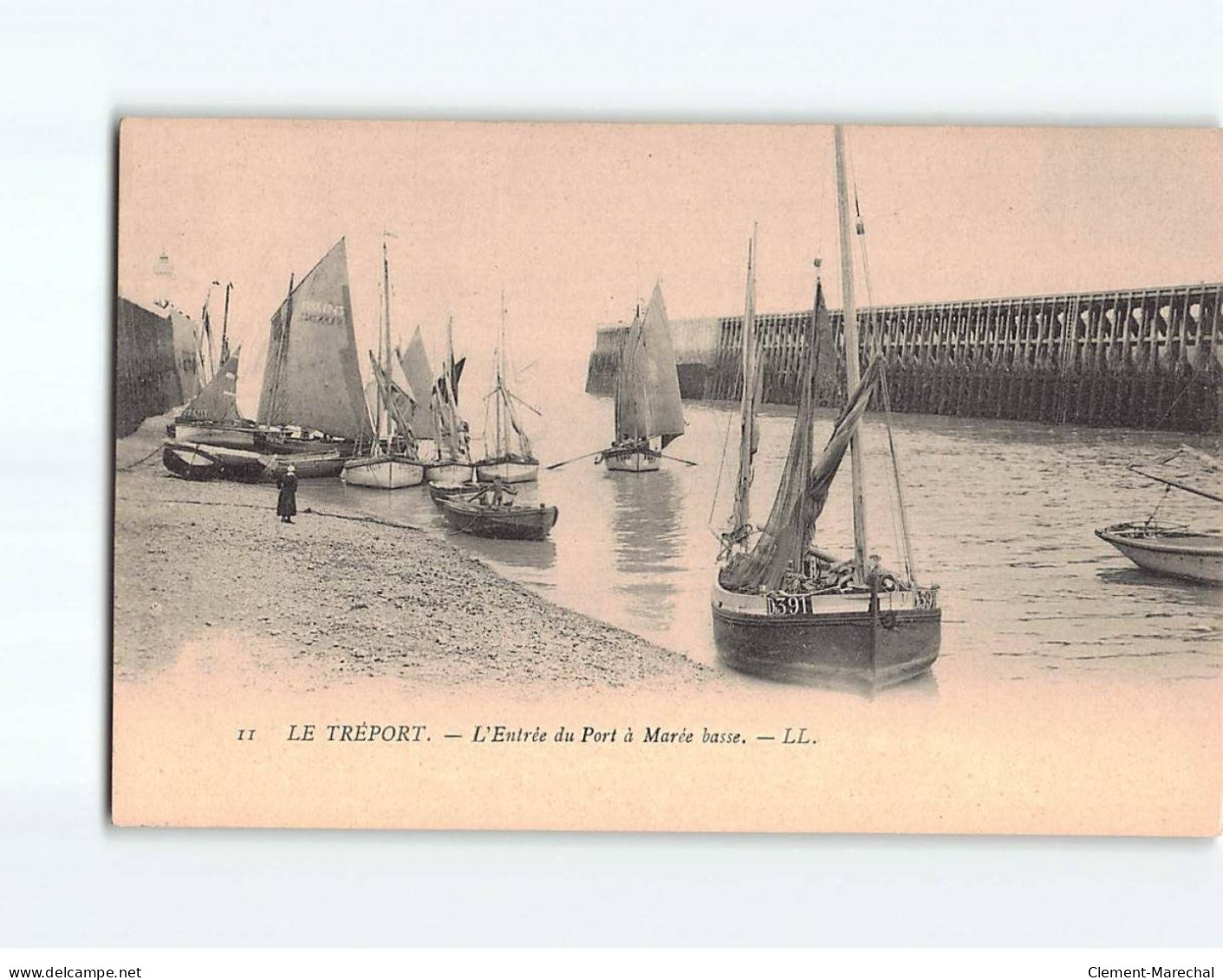 LE TREPORT : Entrée Du Port à Marée Basse - Très Bon état - Le Treport