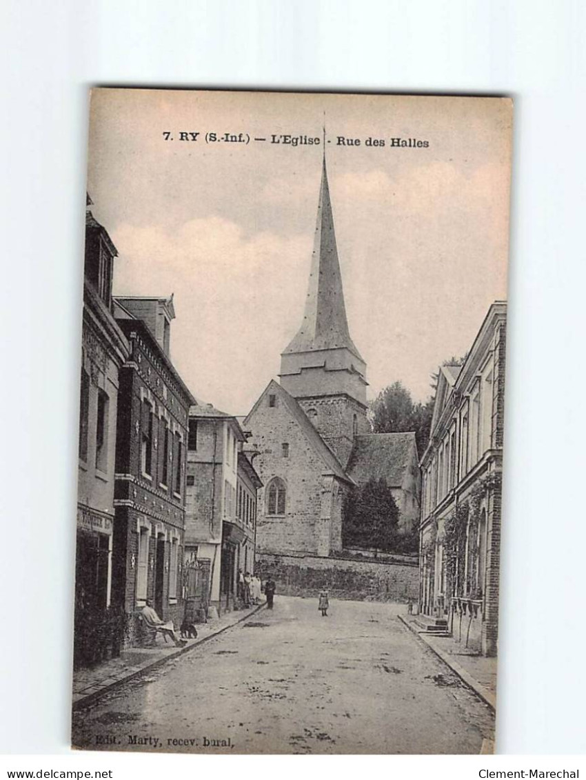 RY : L'Eglise, Rue Des Halles - Très Bon état - Other & Unclassified
