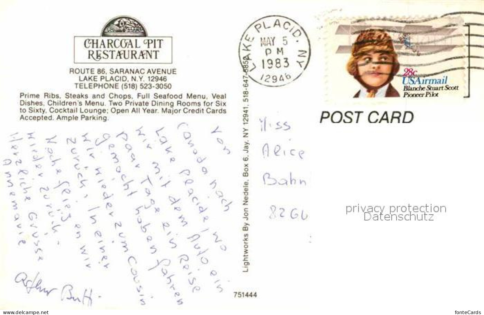 72671401 Lake_Placid_New_York Charcoal Pit Restaurant - Other & Unclassified