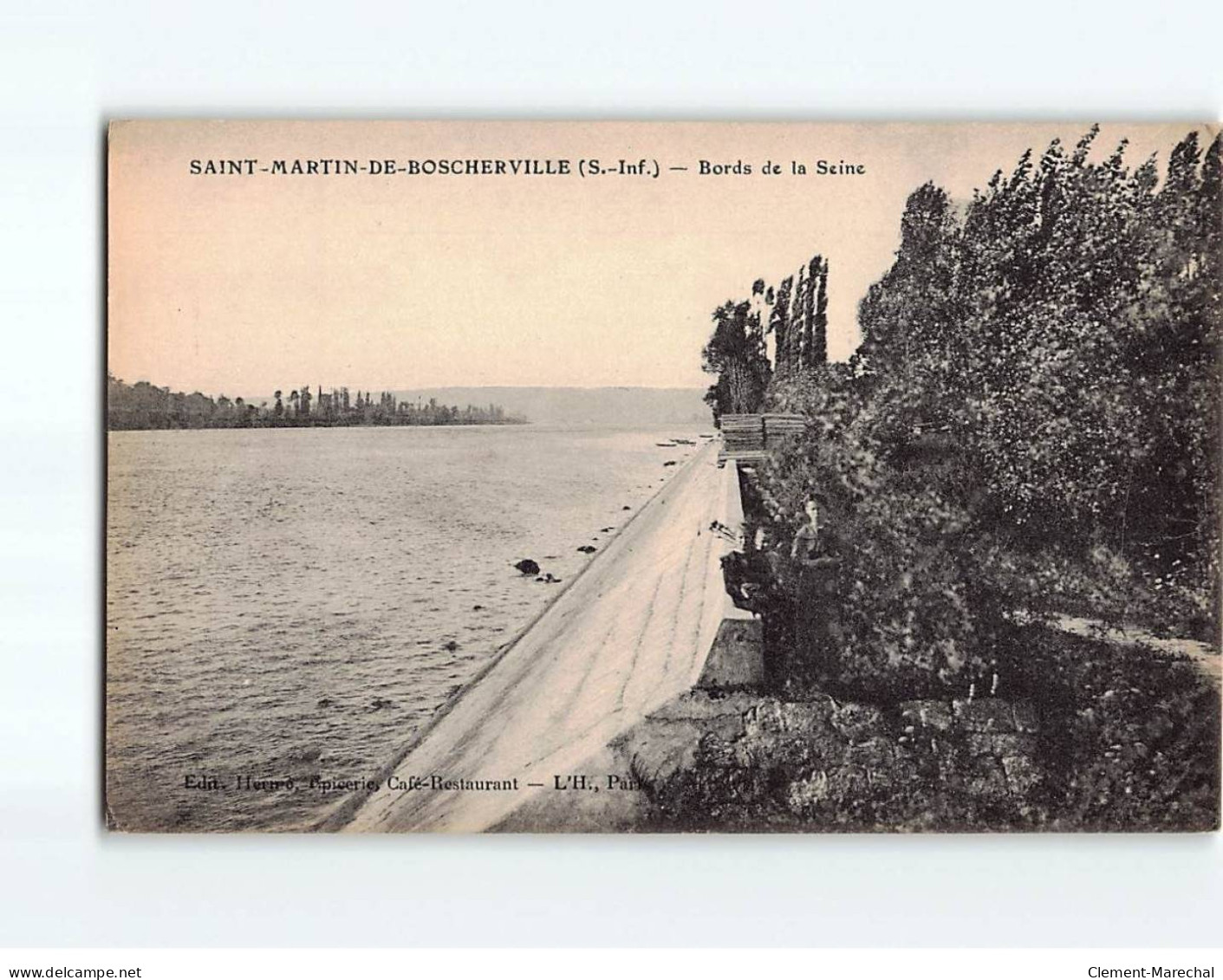 SAINT MARTIN DE BOSCHERVILLE : Bords De La Seine - état - Saint-Martin-de-Boscherville