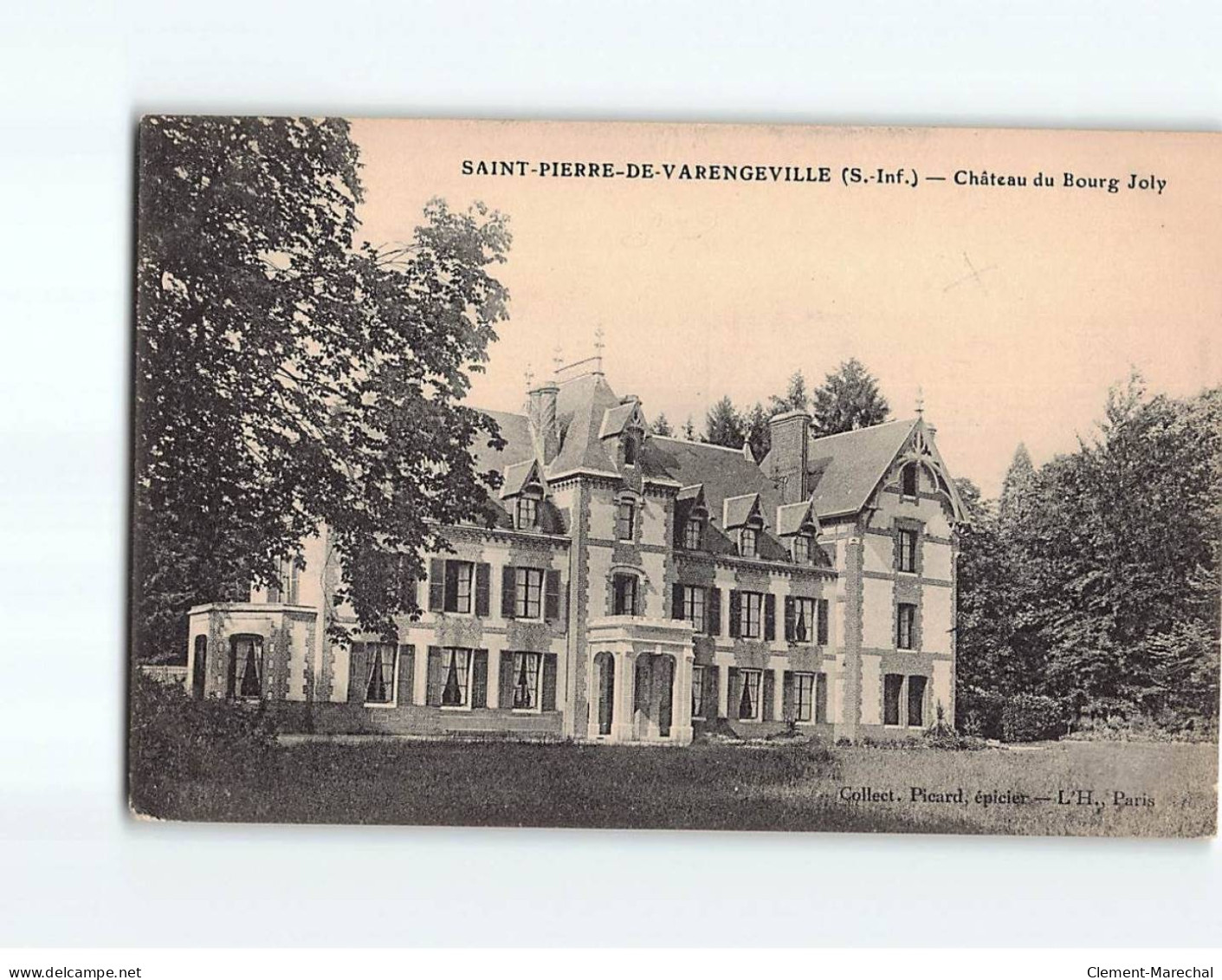 SAINT PIERRE DE VARENGEVILLE : Le Château Du Bourg-Joly - état - Other & Unclassified