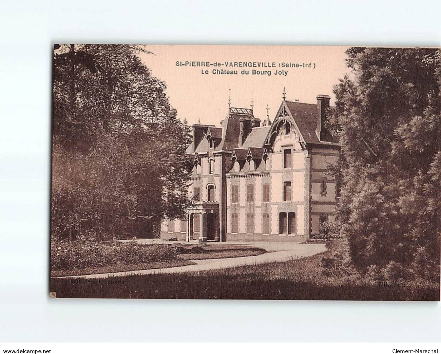 SAINT PIERRE DE VARENGEVILLE : Le Château Du Bourg-Joly - état - Other & Unclassified