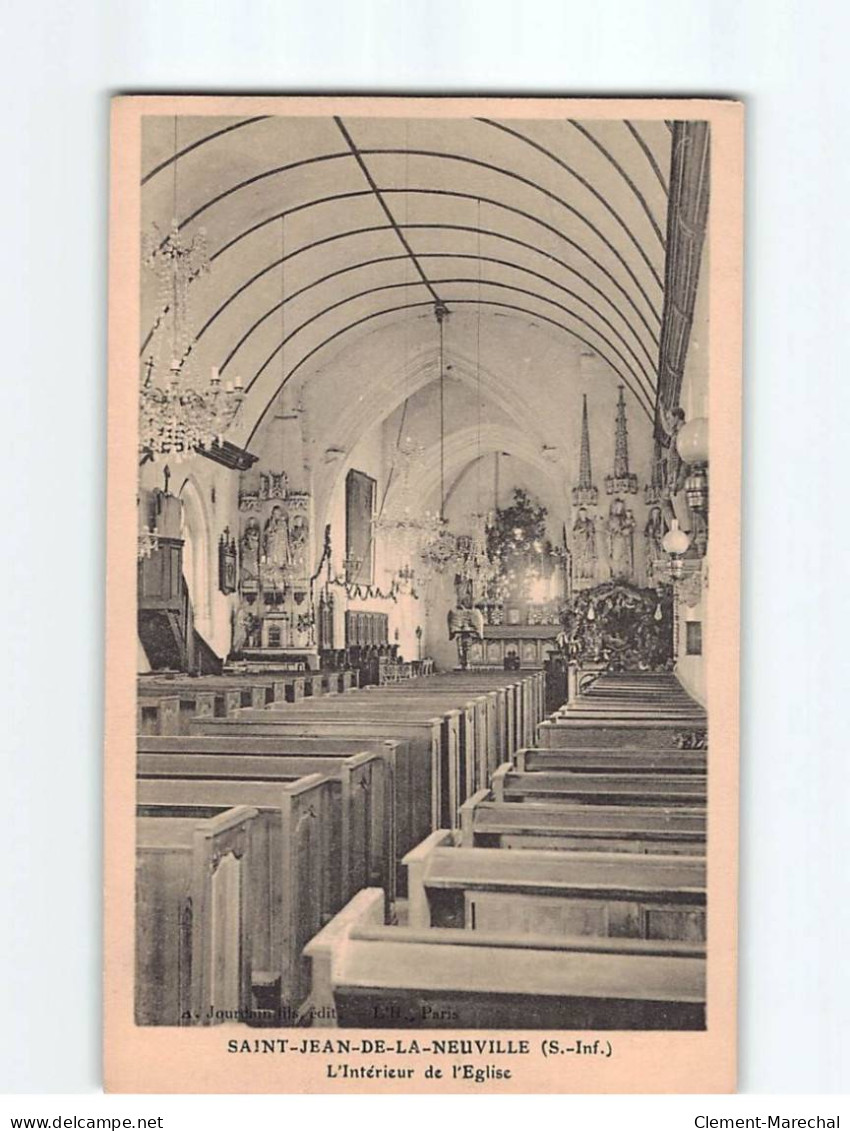 SAINT JEAN DE LA NEUVILLE : Intérieur De L'Eglise - Très Bon état - Autres & Non Classés