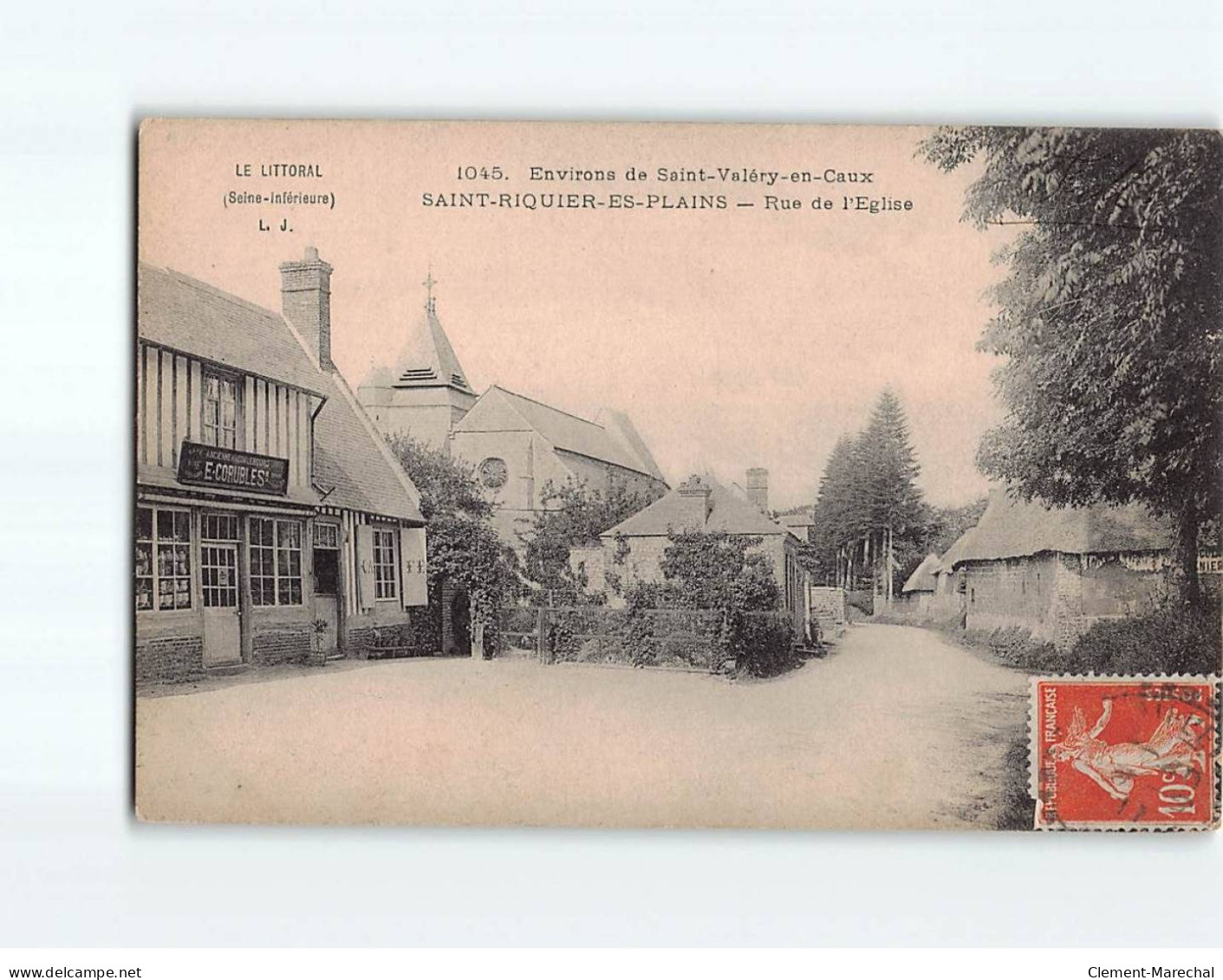 SAINT RIQUIER ES PLAINS : Rue De L'Eglise - Très Bon état - Andere & Zonder Classificatie