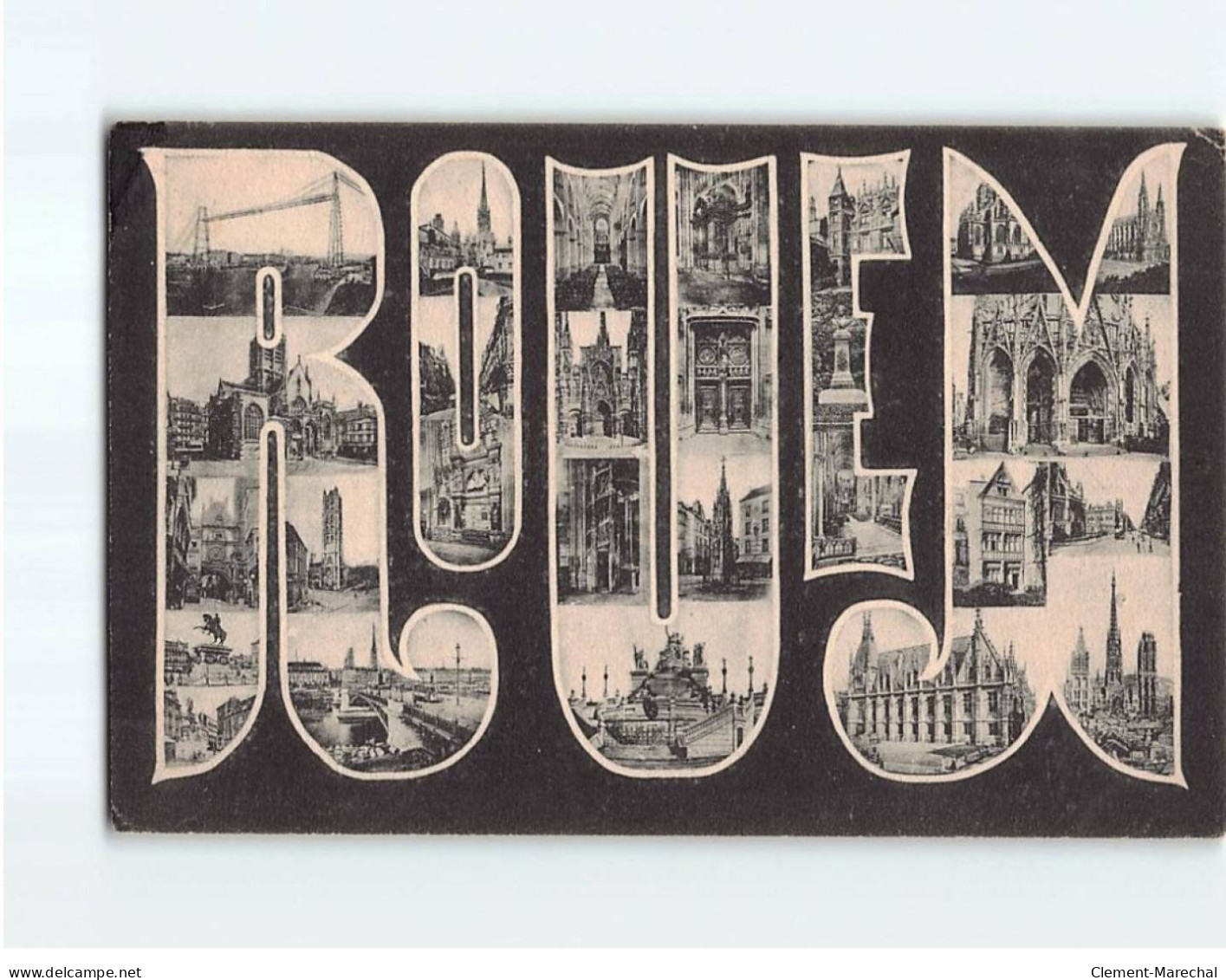 ROUEN : Carte Souvenir - état - Rouen