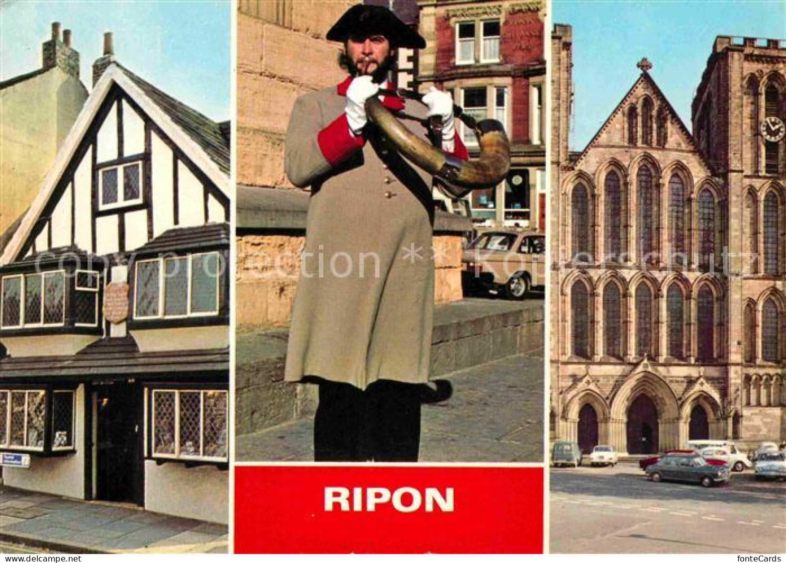 72670101 Ripon Minster Hornblaeser Kirche  - Autres & Non Classés