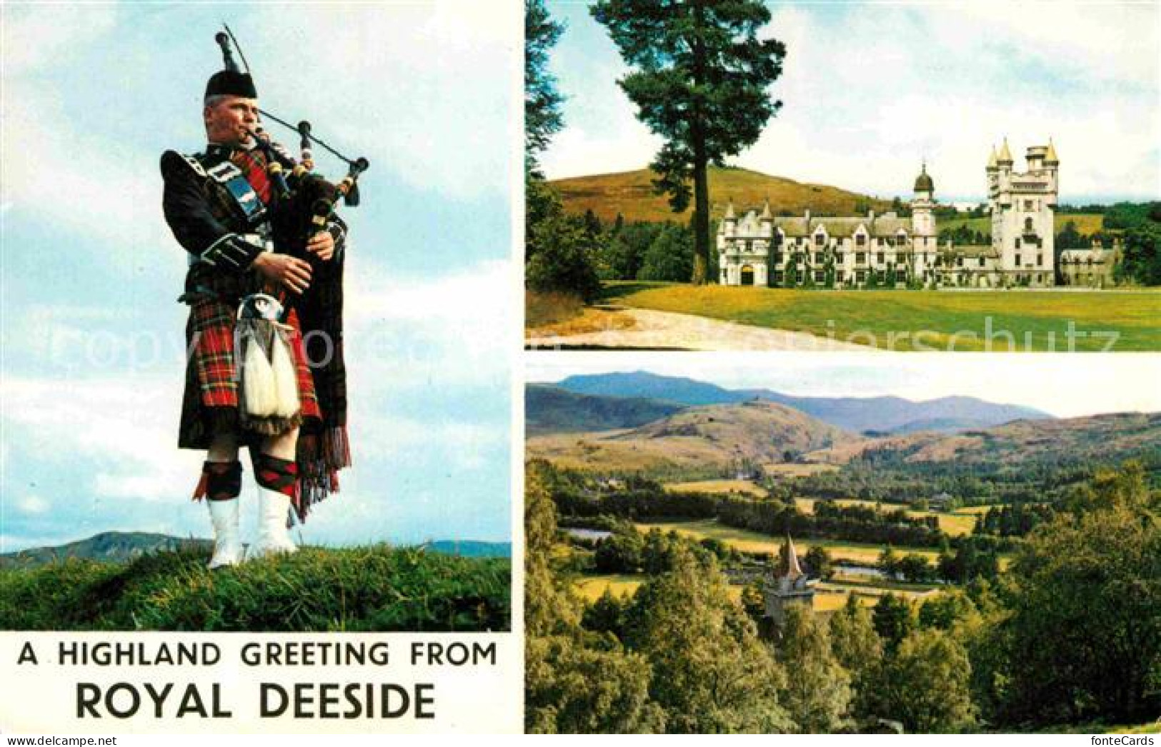 72668150 Balmoral Castle Schotte Mit Dudelsack Balmoral Castle - Other & Unclassified