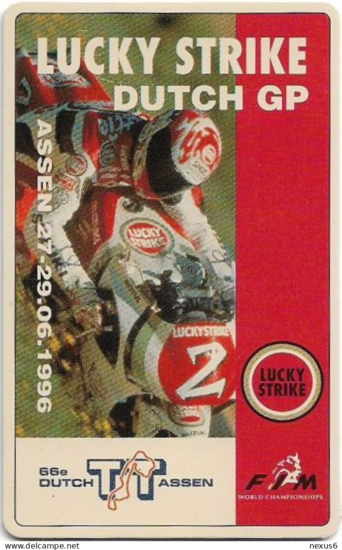 Netherlands - KPN - Chip - CRE339 - Lucky Strike Dutch TT Assen '96, 1996, 2.5ƒ, 1.085ex, Mint - Privat