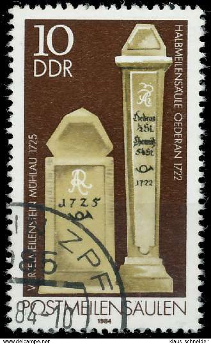 DDR 1984 Nr 2853II Gestempelt X4B9682 - Oblitérés