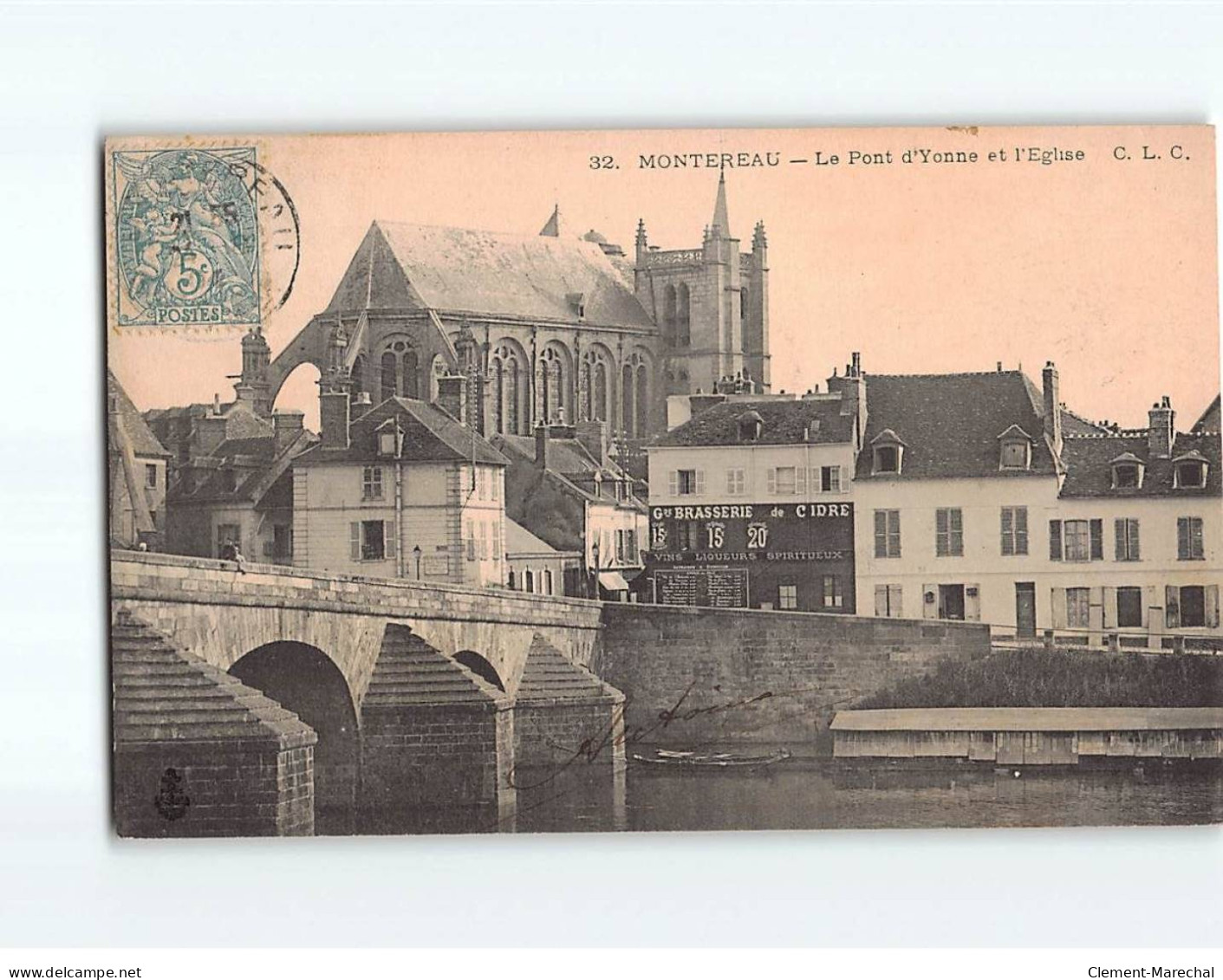 MONTEREAU : Le Pont D'Yonne Et L'Eglise - Très Bon état - Montereau