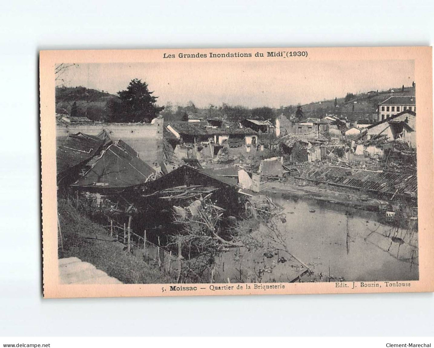 MOISSAC : Quartier De La Briqueterie, Les Grandes Inondations Du Midi, 1930 - Très Bon état - Moissac
