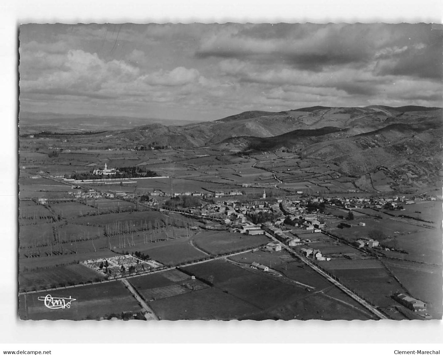 DOURGNE : Vue Panoramique Aérienne Et Abbaye Sainte-Scholastique - Très Bon état - Dourgne