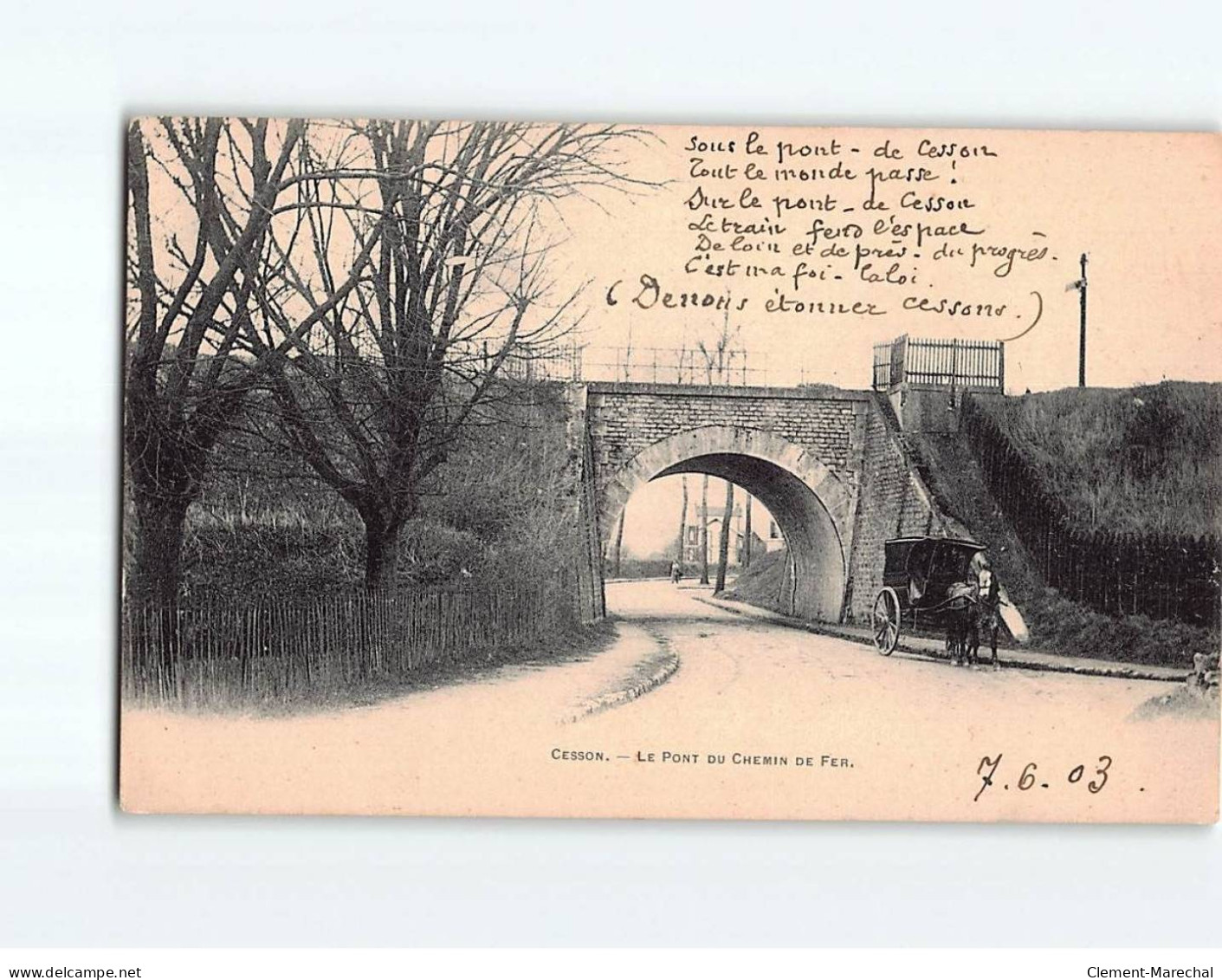 CESSON : Le Pont Du Chemin De Fer - Très Bon état - Cesson