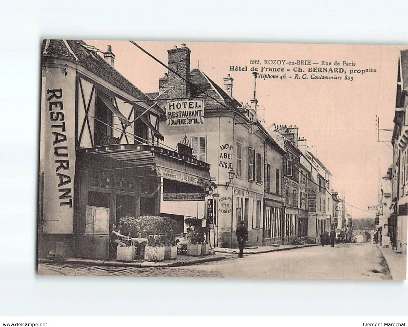 ROZOY EN BRIE : Rue De Paris, Hôtel De France - Très Bon état - Rozay En Brie