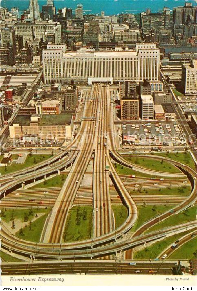 72665932 Chicago_Illinois Eisenhower Expressway Air View - Andere & Zonder Classificatie