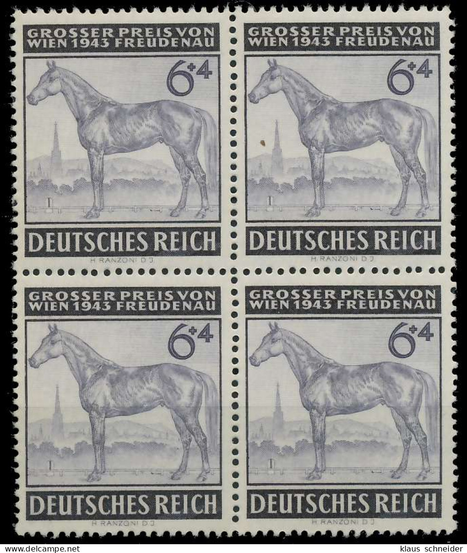 DEUTSCHES REICH 1943 Nr 857 Postfrisch VIERERBLOCK X5355DE - Unused Stamps