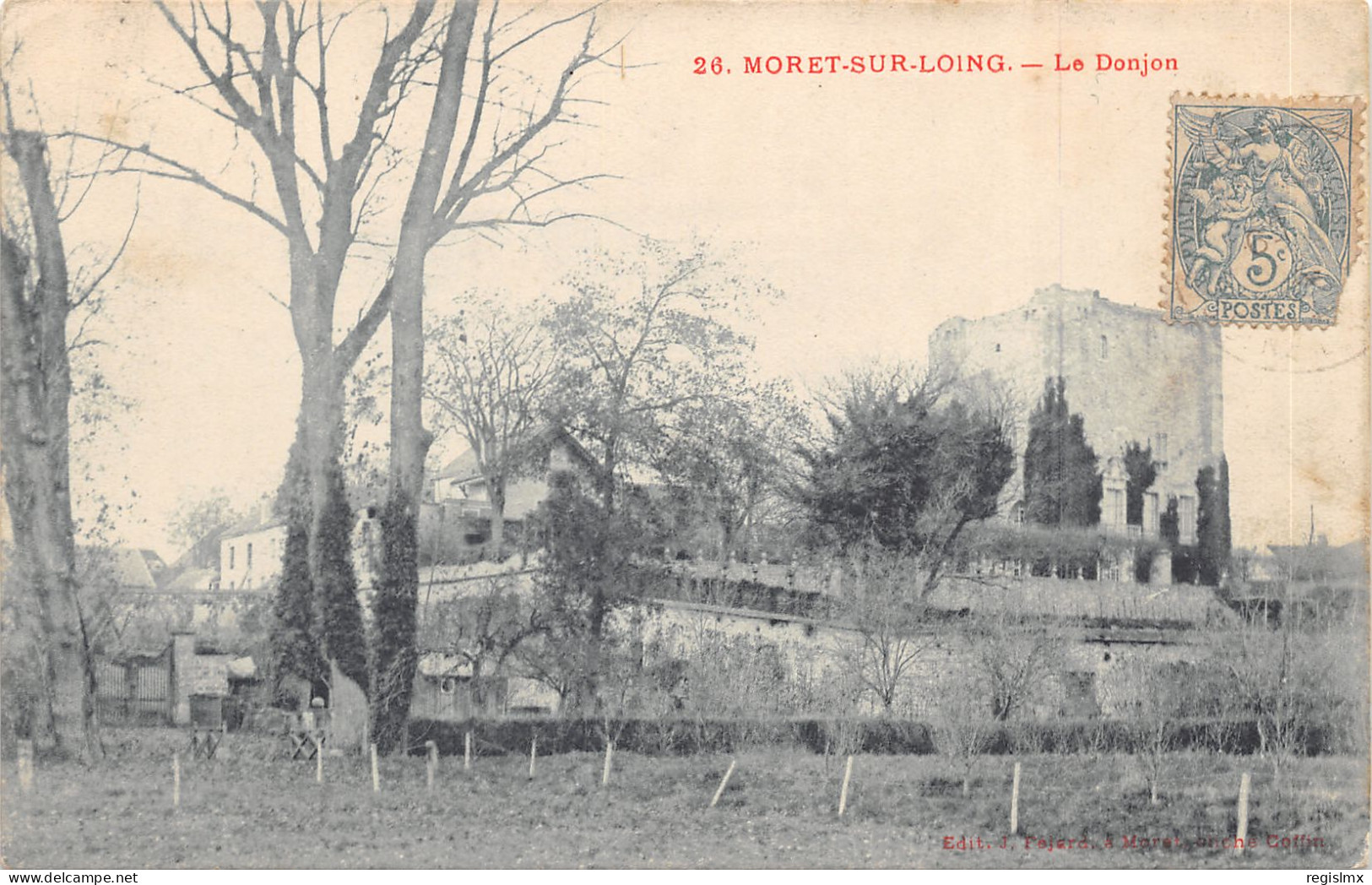 77-MORET SUR LOING-LE DONJON-N°T2412-B/0331 - Moret Sur Loing