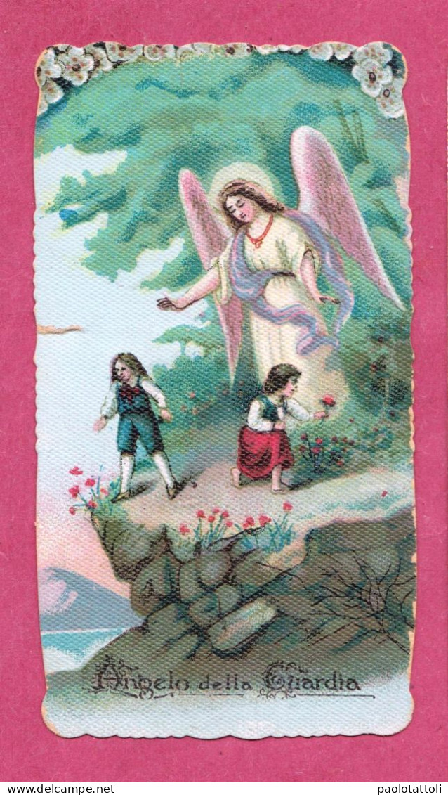 Santino, Holy Card- Angelo Della Guardia. Imprimatur 17.Nov. 1914.- 107x 58mm - Images Religieuses