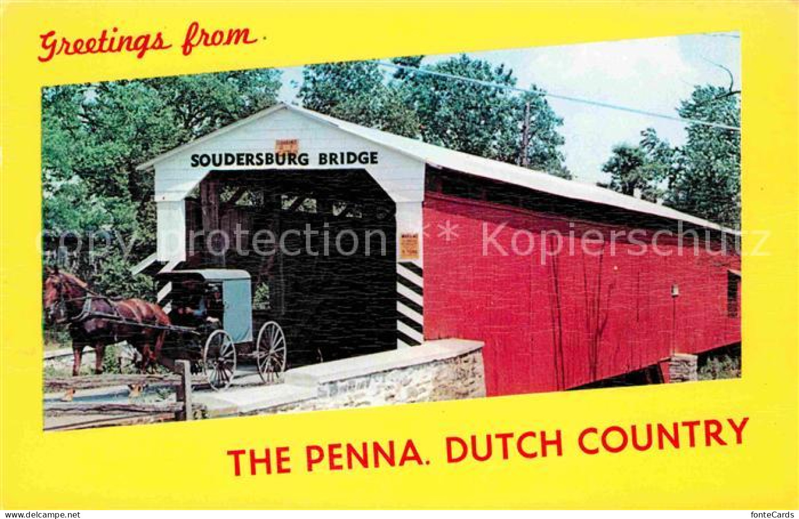 72665483 Lancaster Pennsylvania The Penna Dutch Country Soudersburg Bridge Old C - Andere & Zonder Classificatie