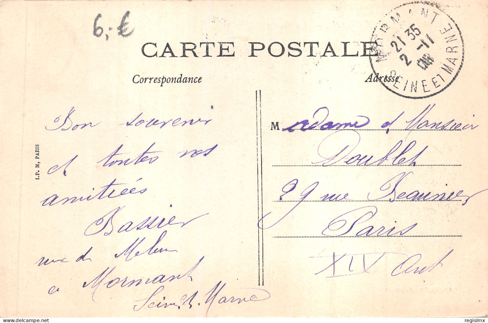 77-MORMANT-LA MAIRIE-N°T2412-B/0057 - Mormant