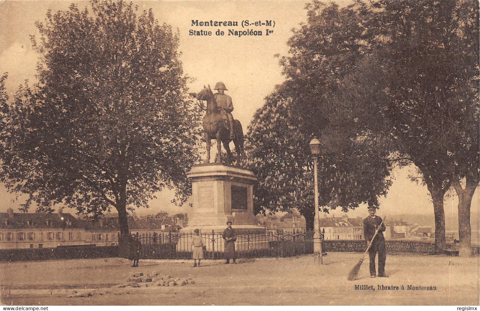 77-MONTEREAU-STATUE DE NAPOLEON IER-N°T2412-A/0175 - Montereau