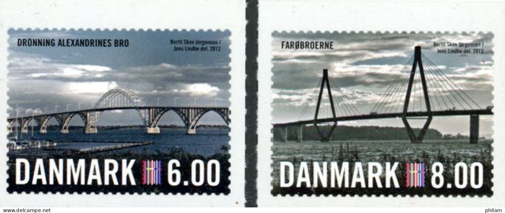 DANEMARK  2012-Nordia 2012-ponts-2 V. - Ungebraucht