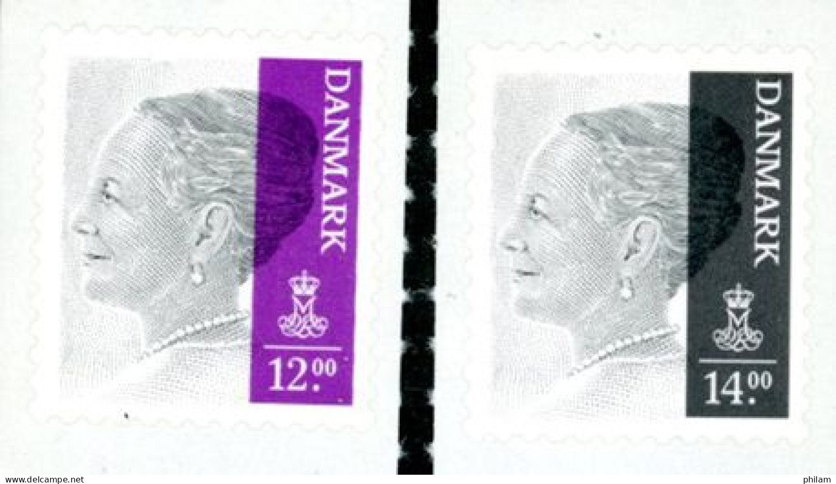 DANEMARK  2012-Def.Reine Margret-12,00/14,00-2 V. - Unused Stamps