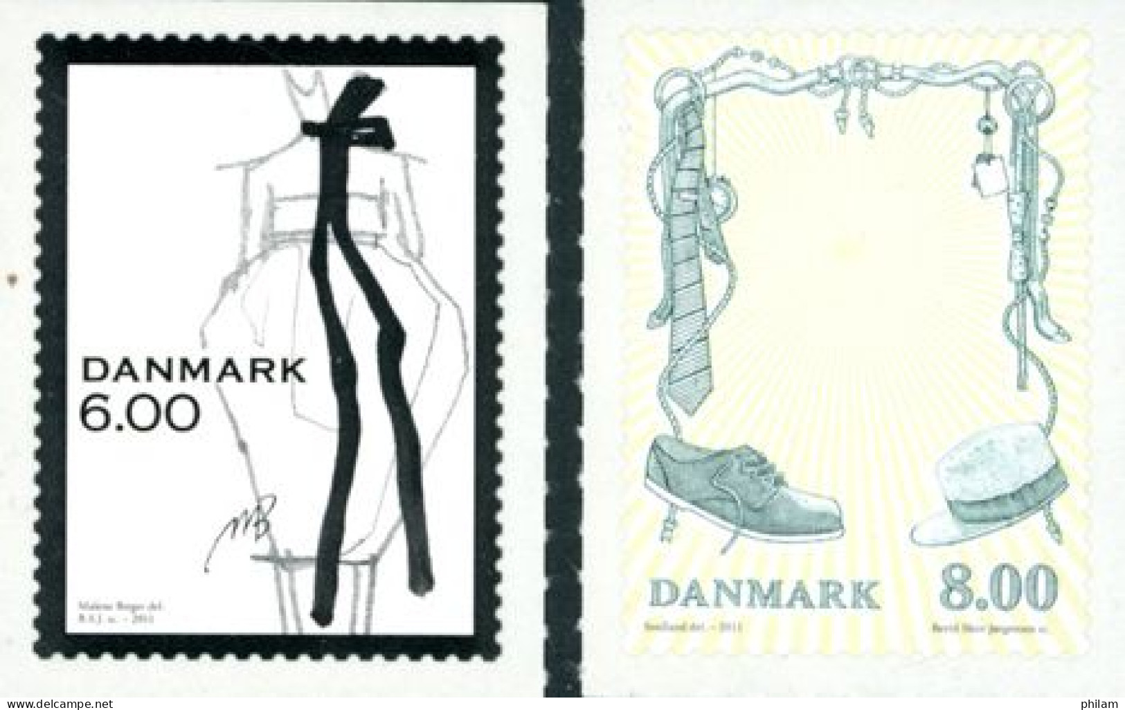 DANEMARK  2011-La Mode-Madelene Birger/Soulland-2 V. - Unused Stamps