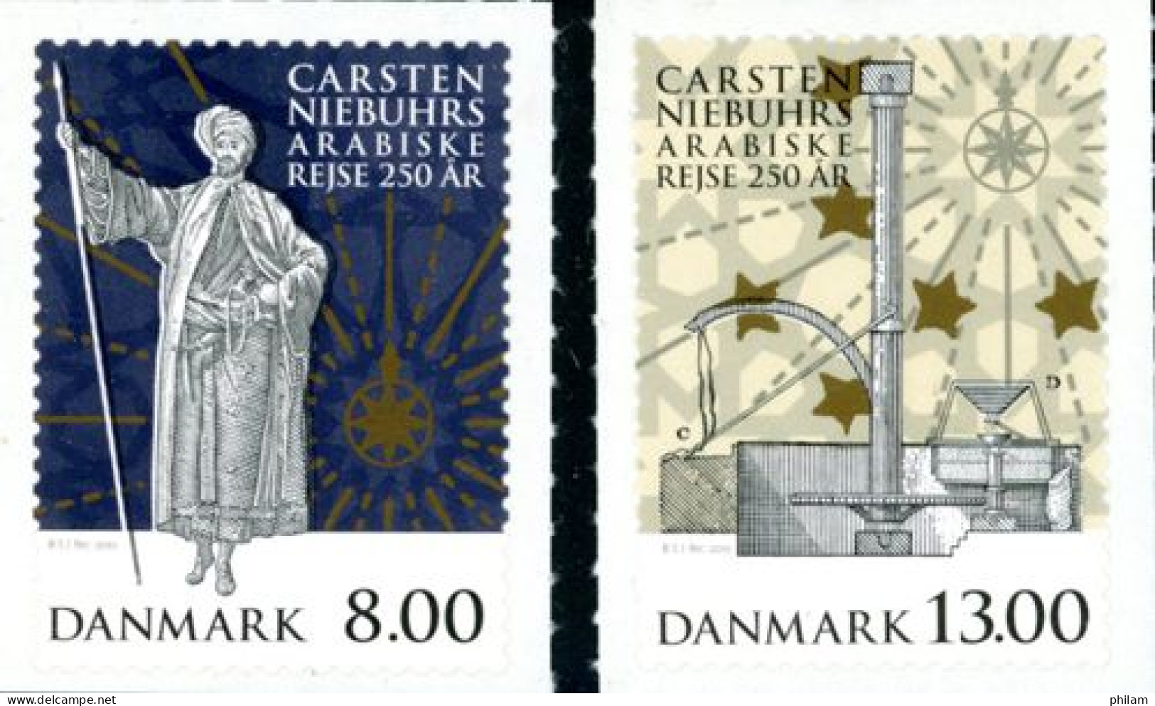 DANEMARK  2011-Expédition Carsten Niebuhrs-2 V. - Neufs